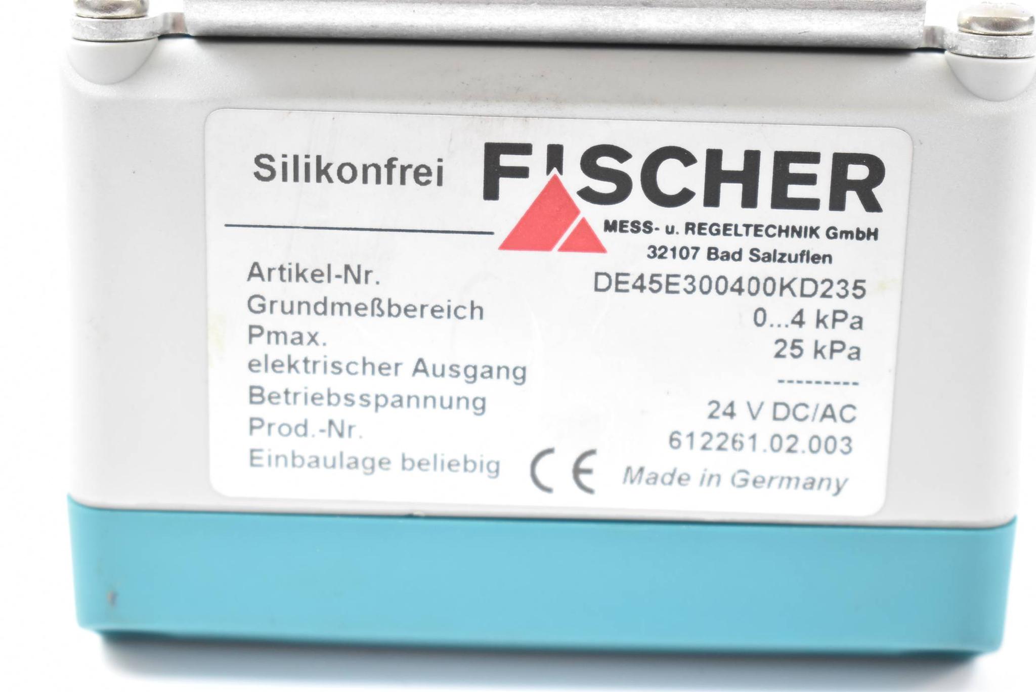 Produktfoto 2 von Fischer digitaler Differenzdruckschalter 0-4kPa 24VDC DE45N300400KD235