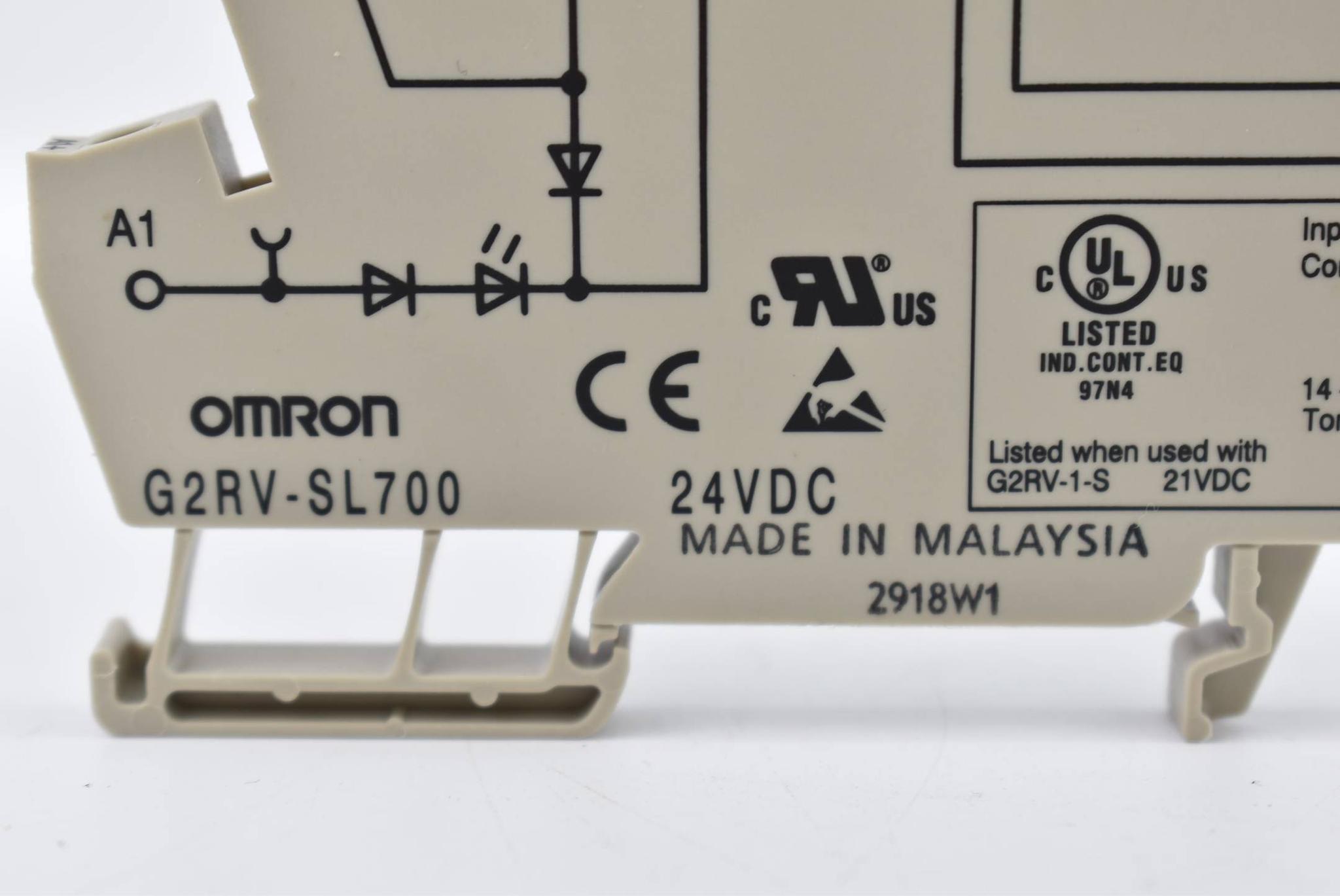 Produktfoto 2 von Omron Relais 24VDC G2RV-SL700 inkl. Sockel G2RV-1-S 21VDC