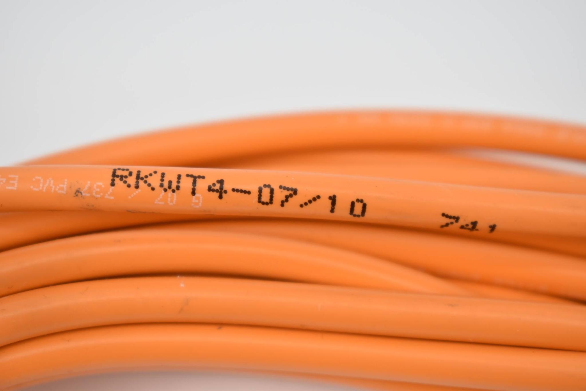 Lumberg automation RKWT4-07/10 M12 Kupplung 4-polig orange