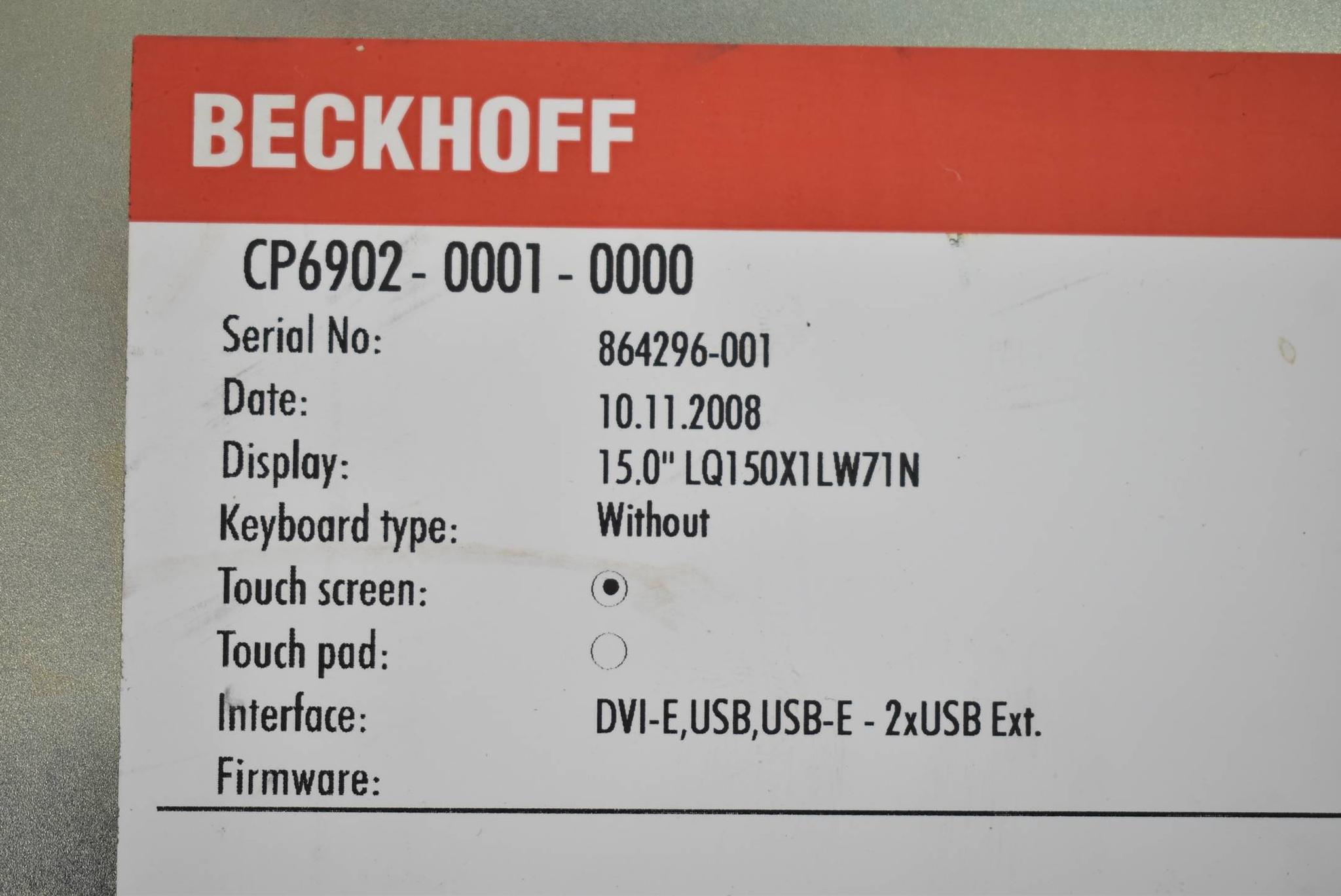 Produktfoto 3 von Beckhoff Touchscreen CP6802-0001-0000 ( CP 6802-0001-0000 ) inkl. Rahmen