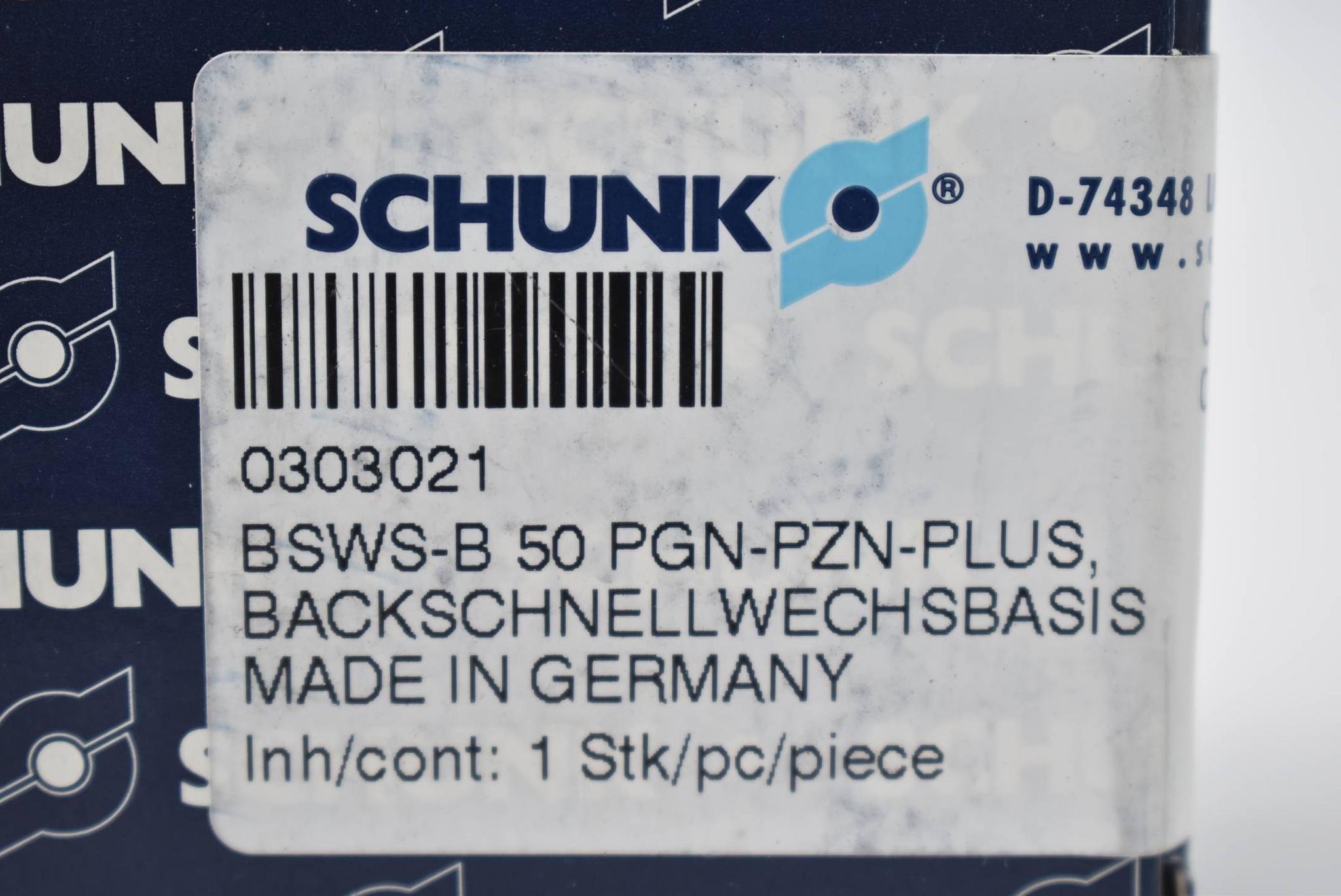 Produktfoto 3 von Schunk Backschnellwechselbasis BSWS-B 50 PGN-PZN-PLUS ( 0303021 )