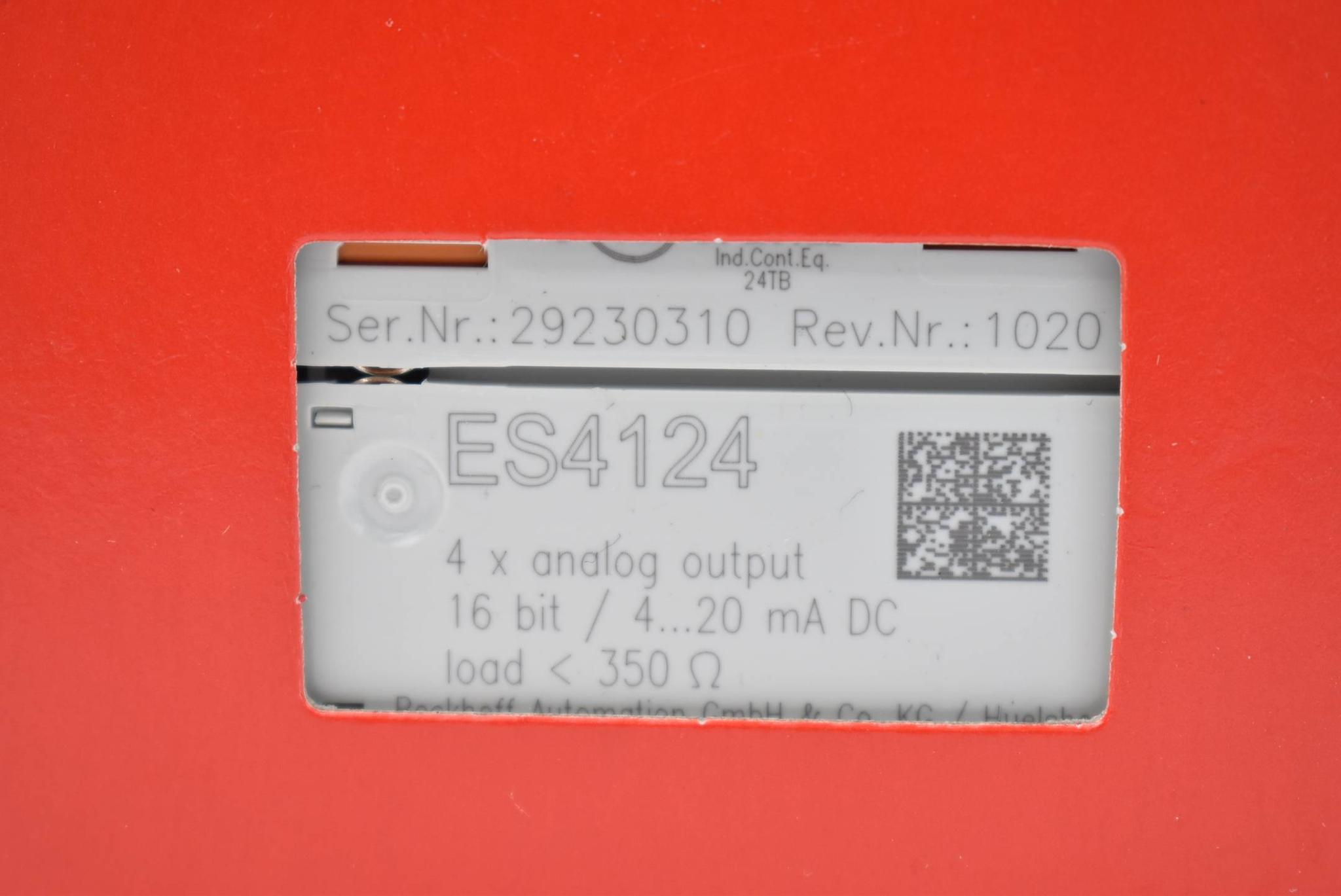 Beckhoff EtherCAT-Klemme 4-Kanal-Analog-Ausgang ES4124 ( ES 4124 )