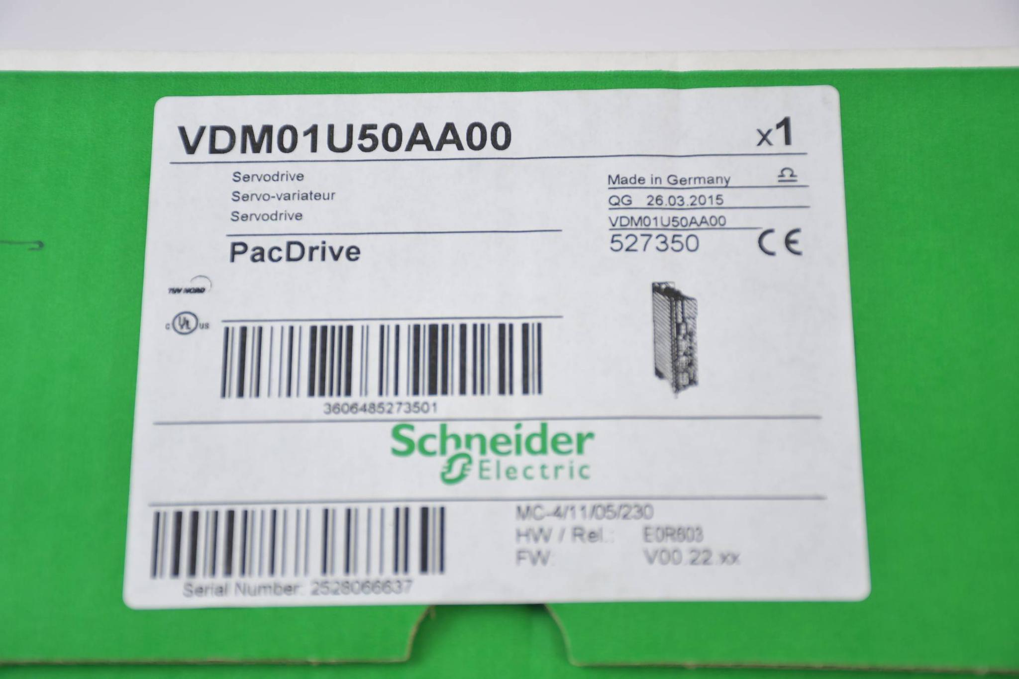 Produktfoto 2 von Schneider Electric Elau Servodrive PacDrive VDM01U50AA00 / 527350 FW: V00.22.xx