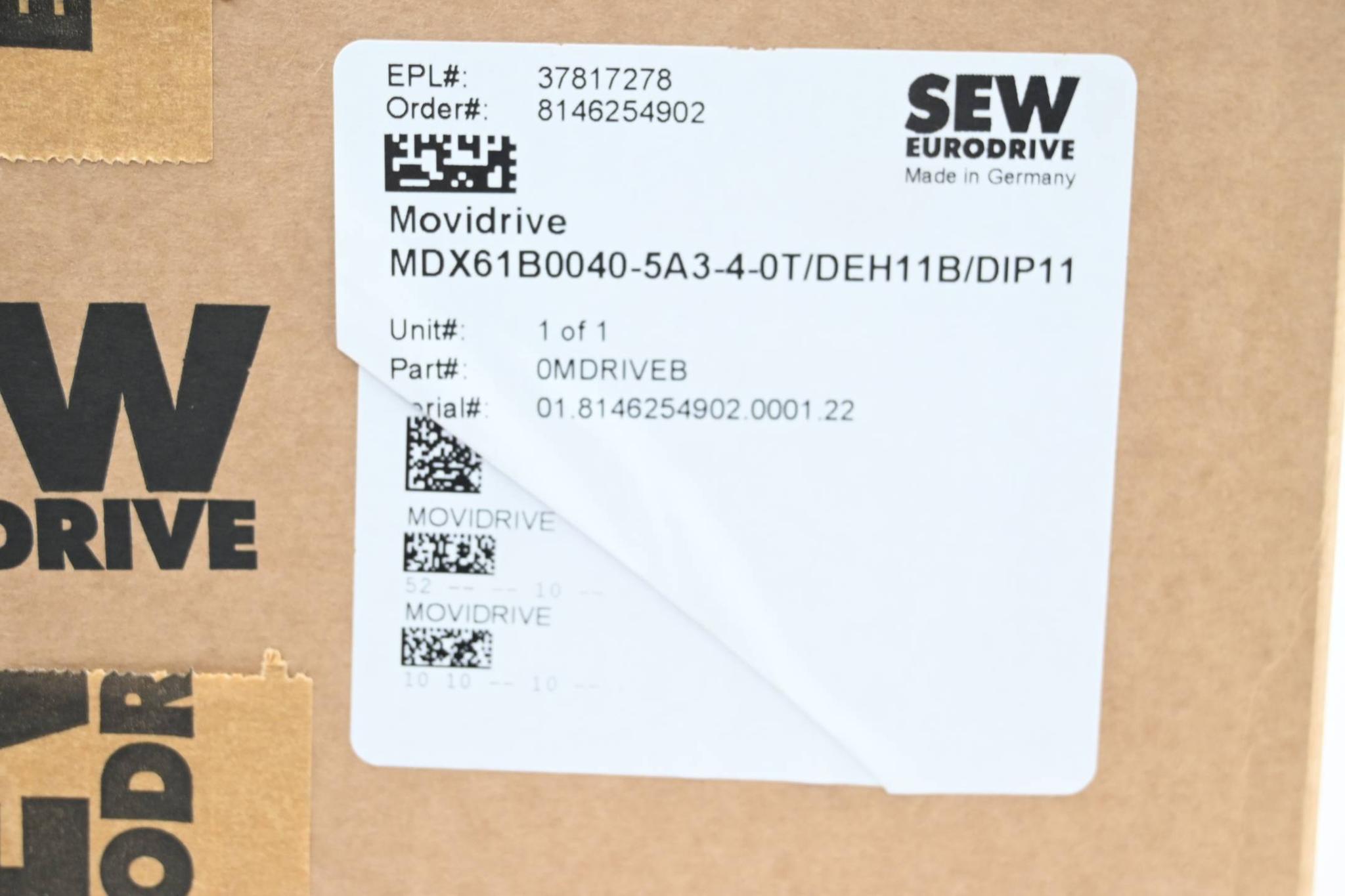 Produktfoto 3 von SEW Eurodrive Movidrive MDX61B0040-5A3-4-0T ( MDX61B0040-5A3-4-0T/DEH11B/DIP11 )