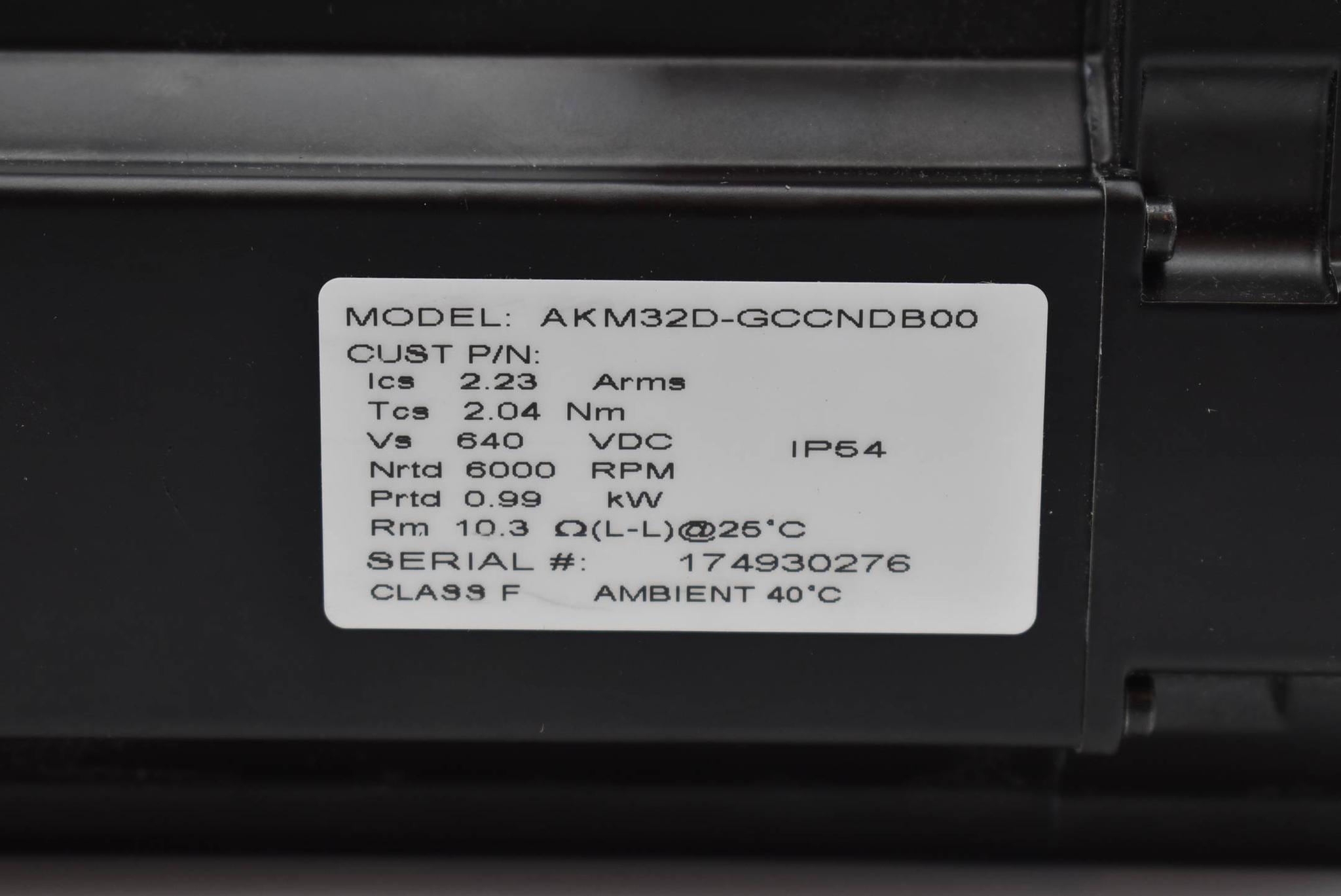 Produktfoto 2 von Kollmorgen 3 Φ Pm Servomotor AKM32D-GCCNDB00