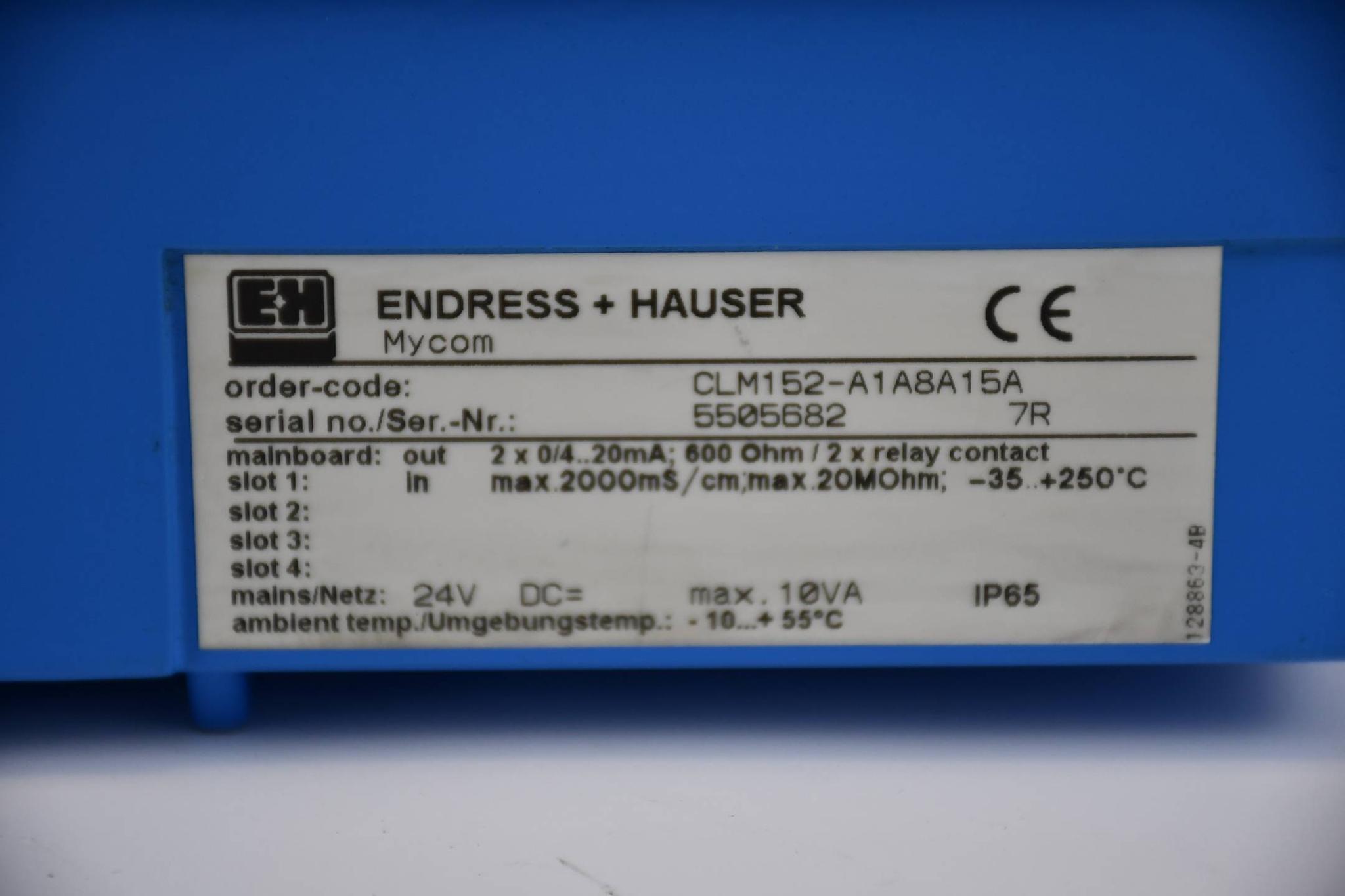 Produktfoto 2 von Endress+Hauser Mycom CLM 152 pH und Redox Transmitter CLM152-A1A0A10A