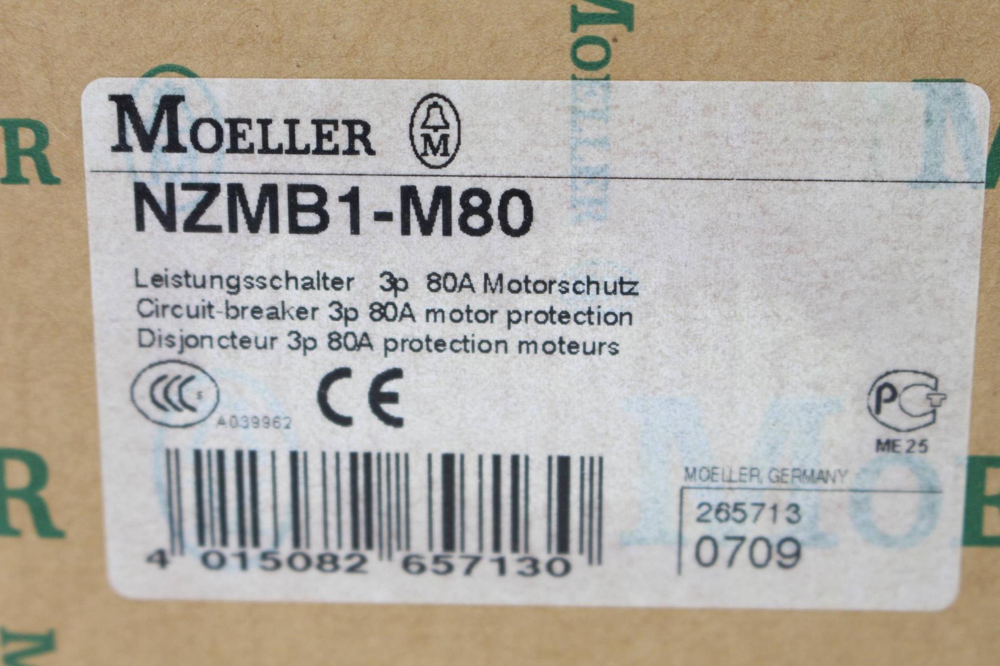 Produktfoto 2 von Eaton Klöckner Möller Leistungsschalter NZM Motorschutz NZMB1-M80 ( 265713 )