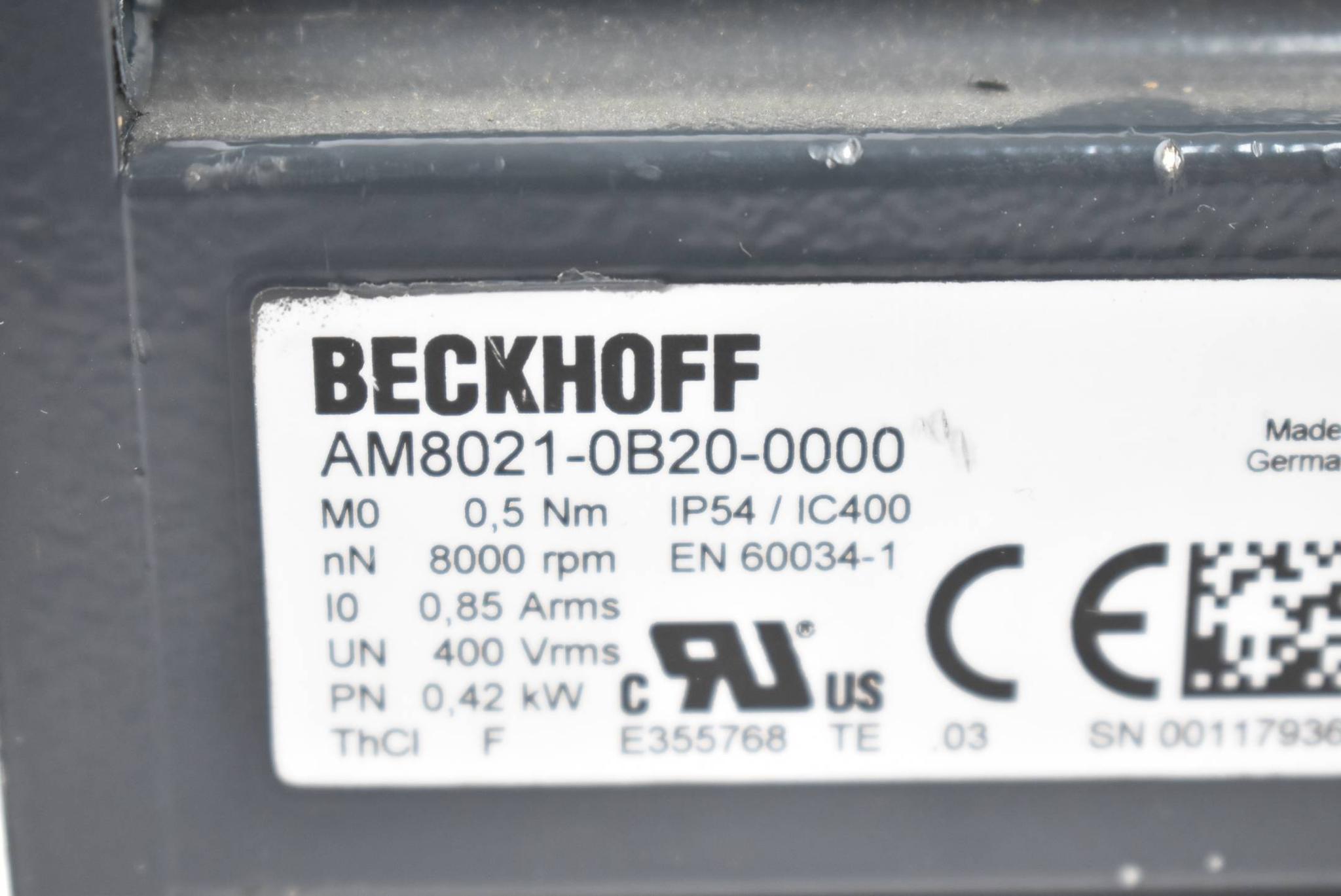 Produktfoto 2 von Beckhoff Servomotor AM8021-0B20-0000 + AG2100-CP 060-M01-10