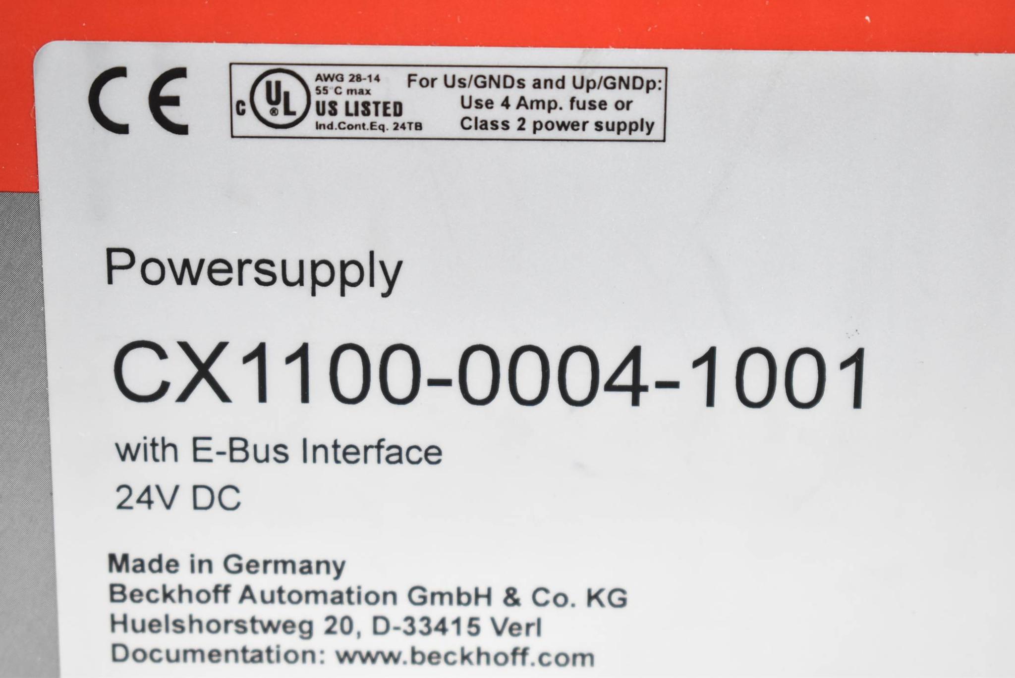 Produktfoto 4 von Beckhoff Netzteil und I/O-Schnittstelle CX1100-0004-1001