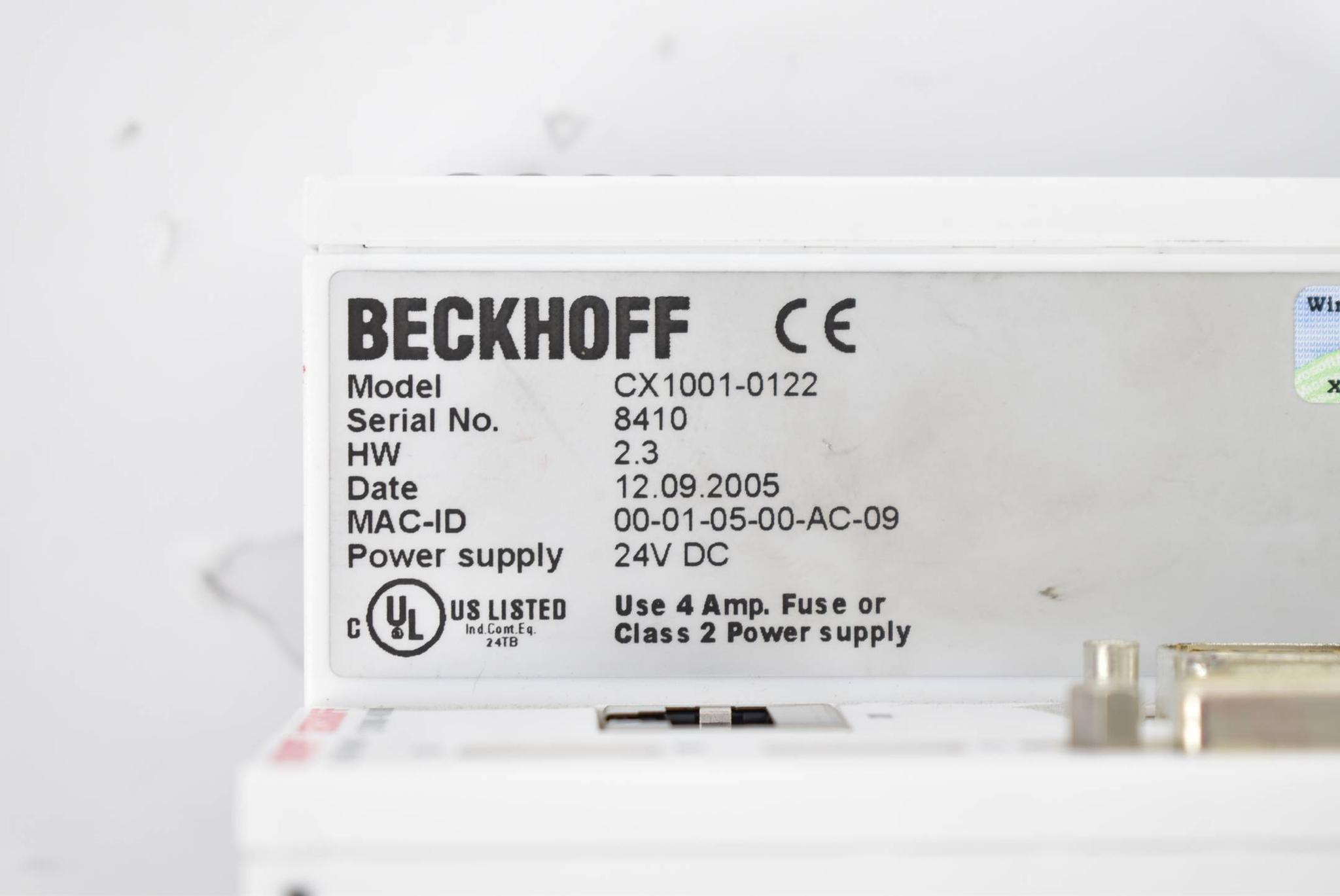 Produktfoto 4 von Beckhoff CX1001-0122 + CX1000-COOL + CX1000-N000 + CX1000-N001