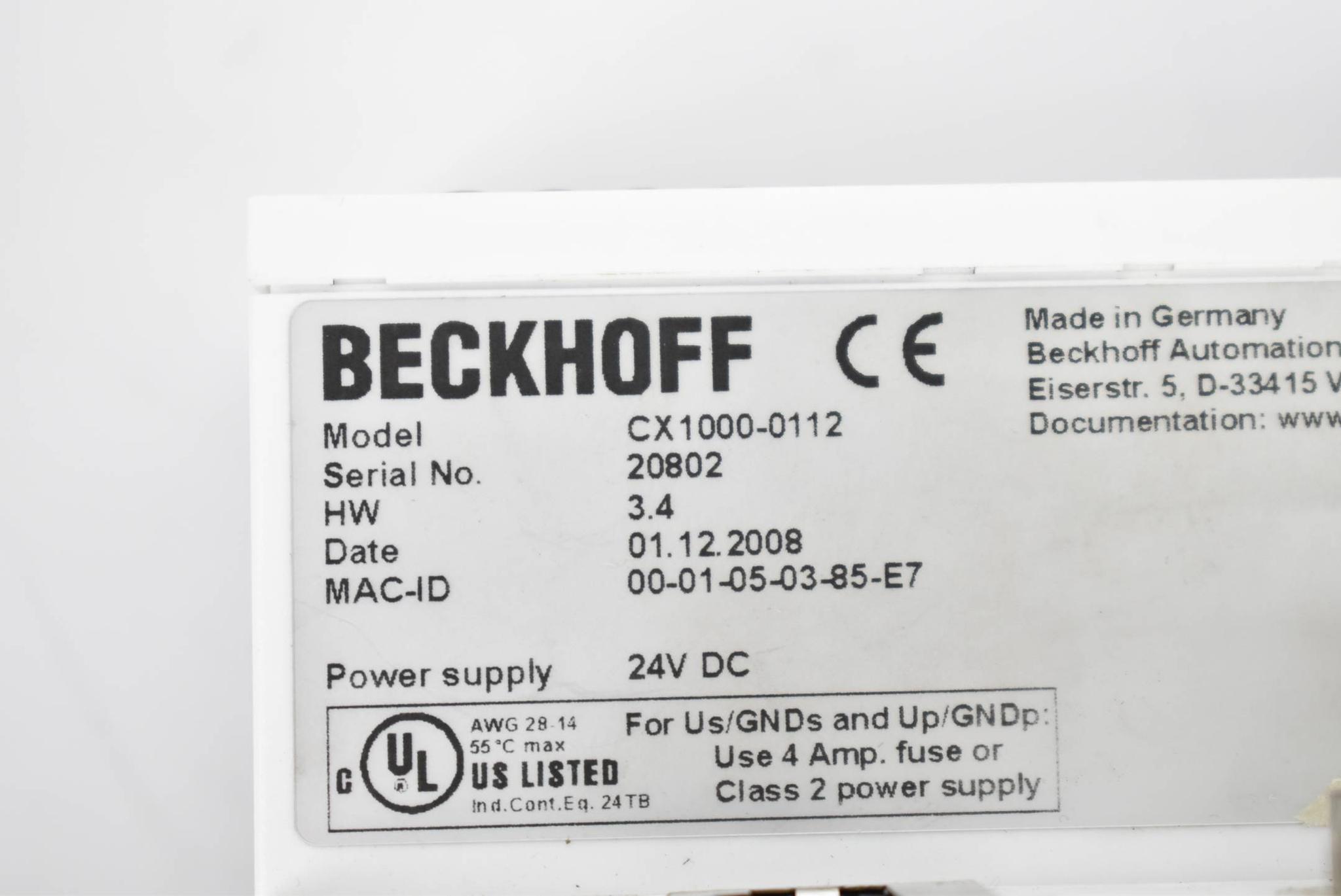 Produktfoto 4 von Beckhoff CX1000-0112 + CX1000-COOL + CX1000-N000 + CX1000-N001