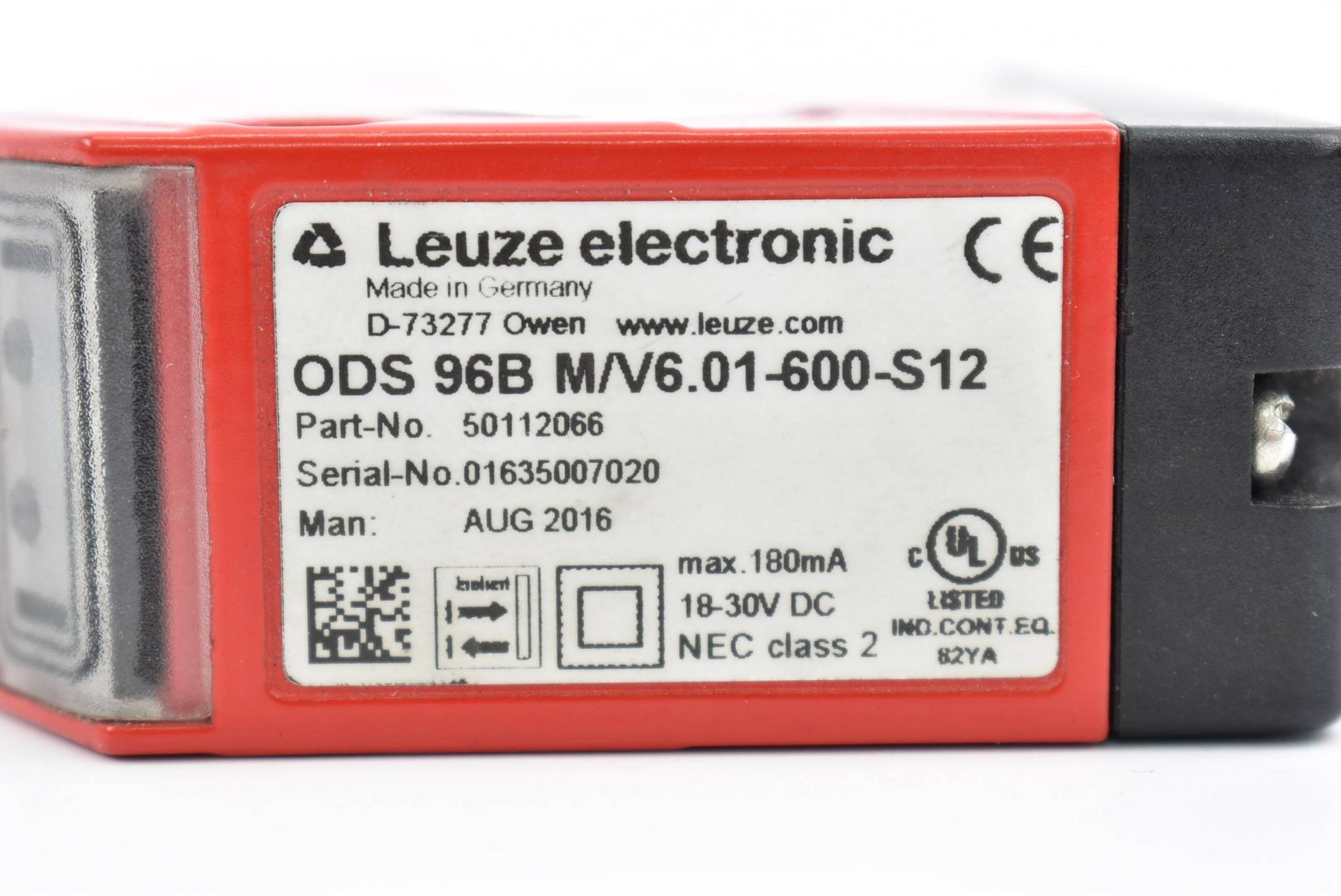 Produktfoto 4 von Leuze optischer Distanzsensor 18-30 V DC ODS 96B M/V6.01-600-S12 ( 50112066 )