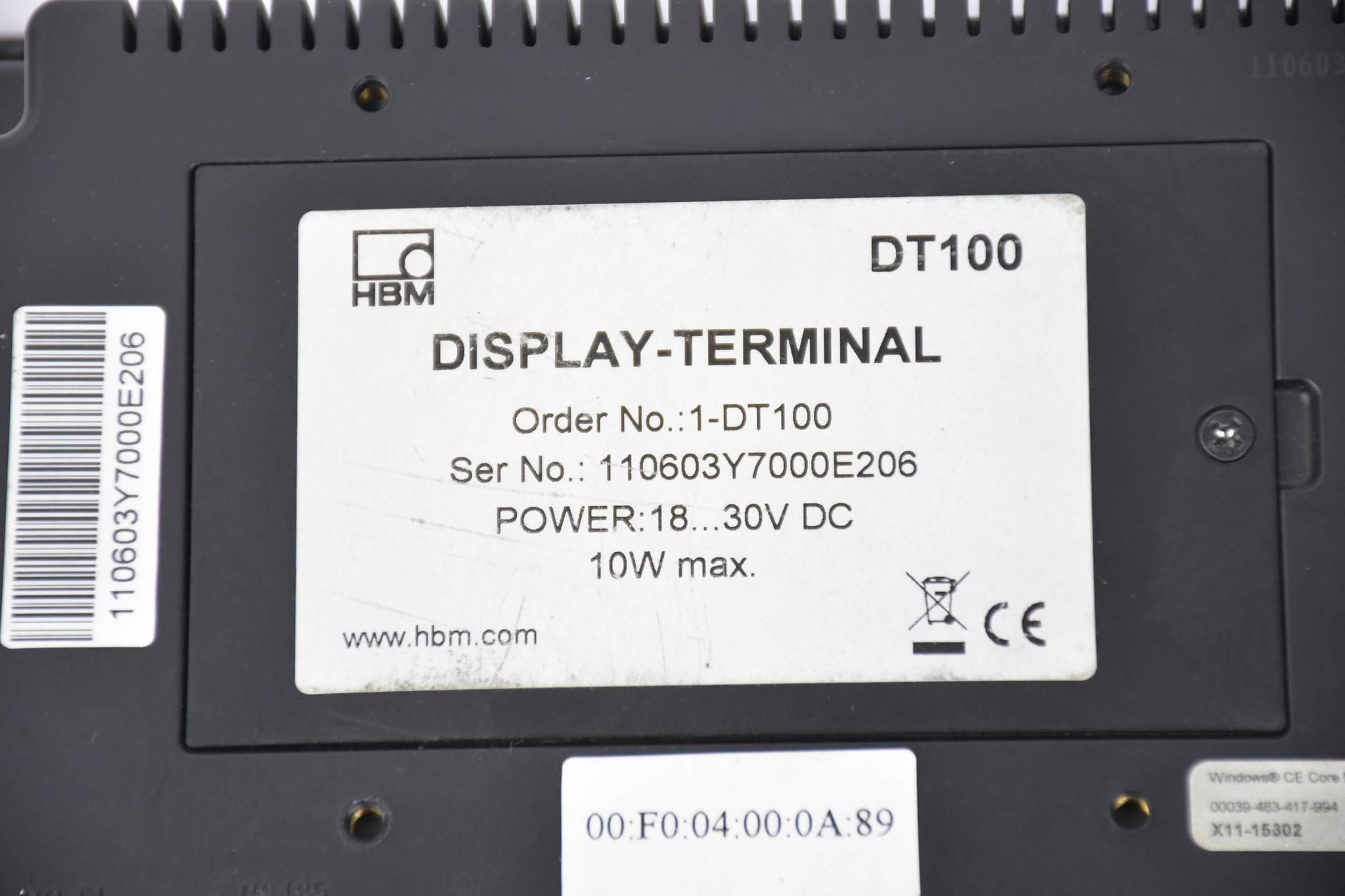 Produktfoto 2 von HBM DT100 Display-Terminal 1-DT100