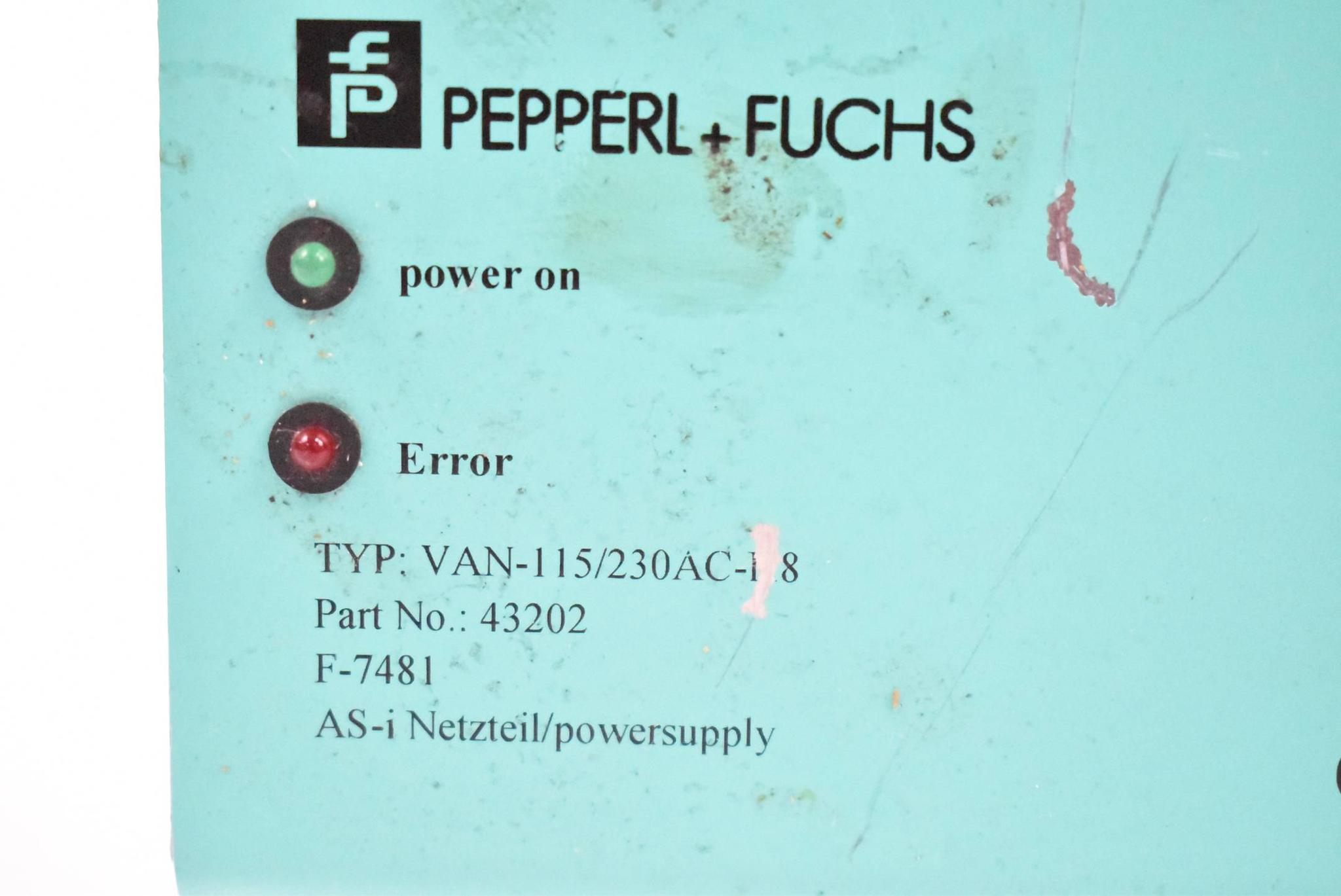 Produktfoto 2 von Pepperl + Fuchs Stromversorgung VAN-115/230AC-K8