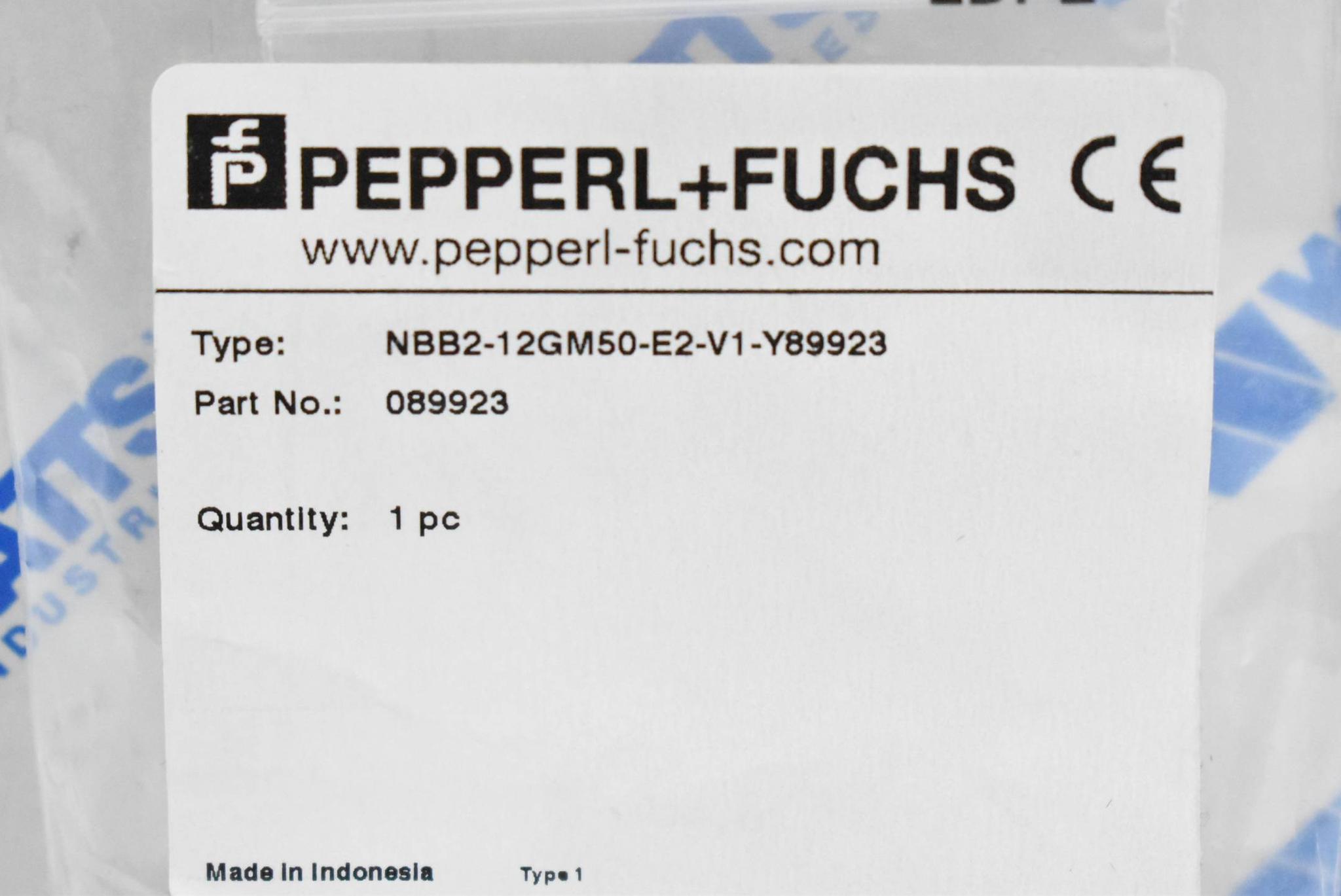 Produktfoto 2 von Pepperl + Fuchs Induktiver Sensor NBB2-12GM50-E2-V1-Y89923 ( 089923 )