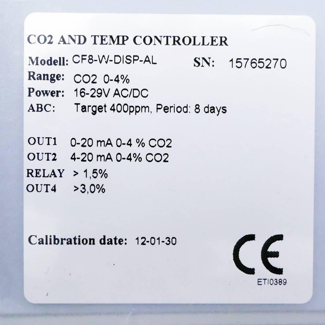 Produktfoto 2 von ROTRONIC CO2 and Temp Controller