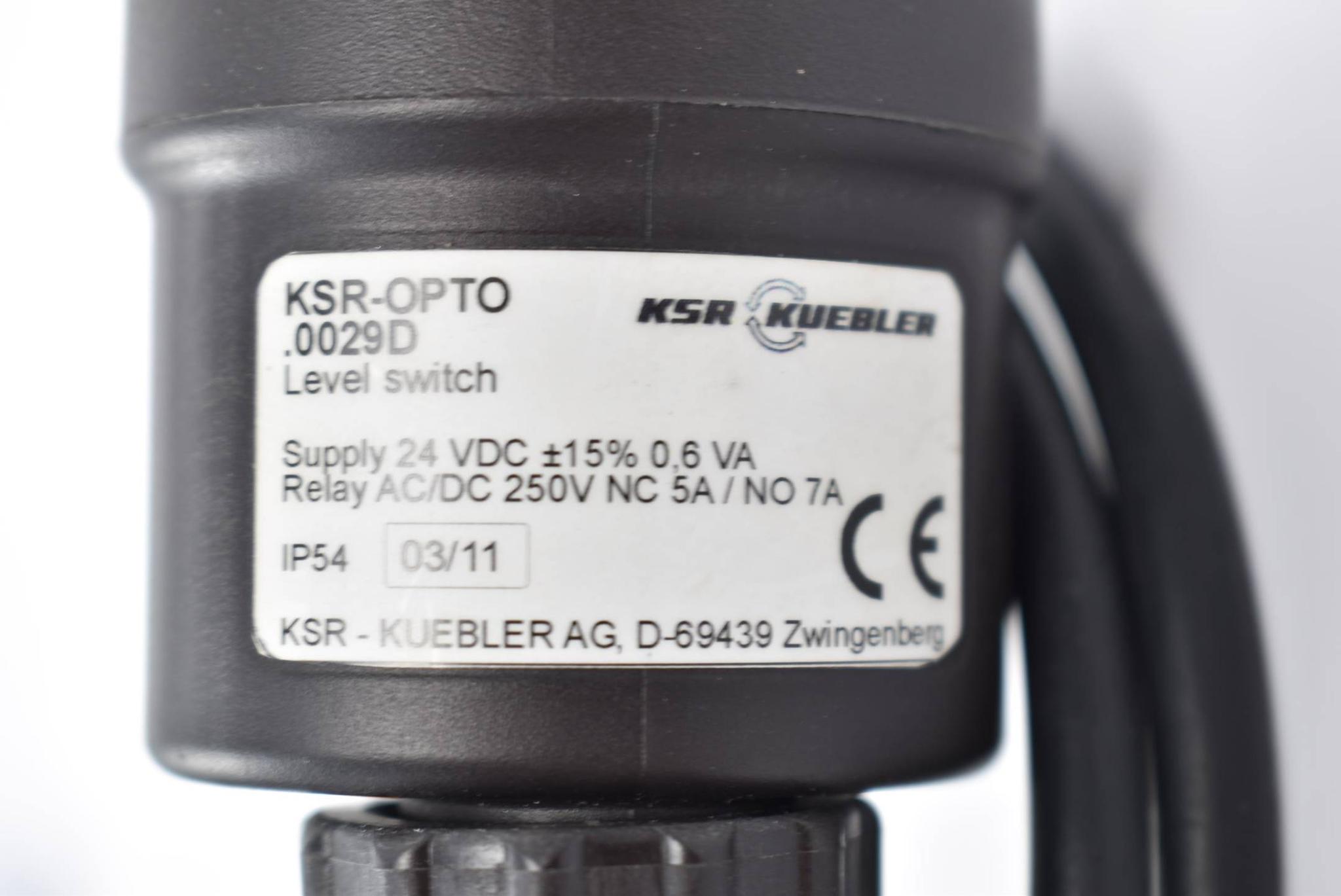 Produktfoto 3 von KSN Kuebler Optoelektronischer Füllstandsschalter 24VDC 0,6VA KSR-OPTO