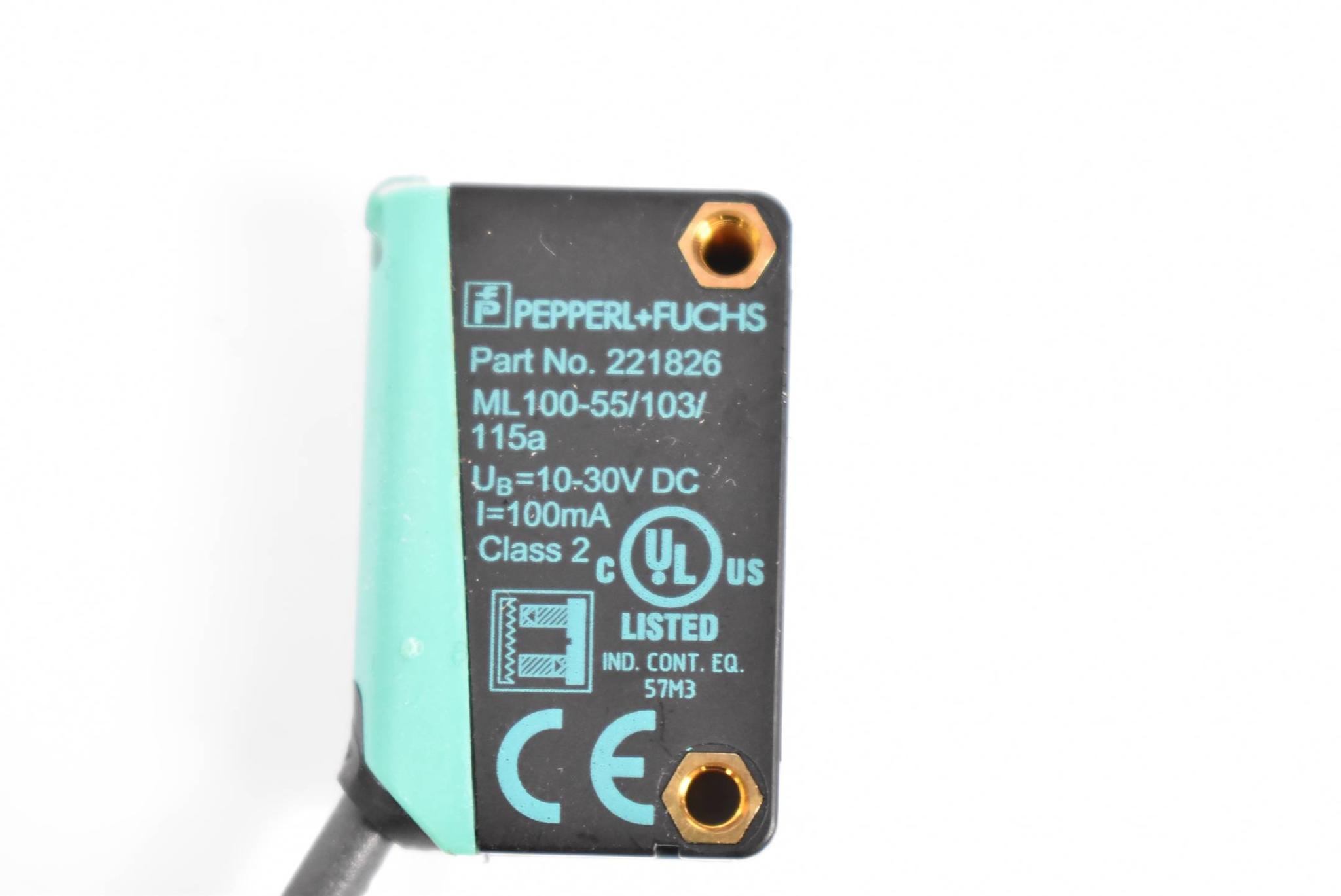 Produktfoto 3 von PEPPERL+FUCHS fotoelektrischer Sensor 0,1-5m ML100-55/103/115A ( 221826 )