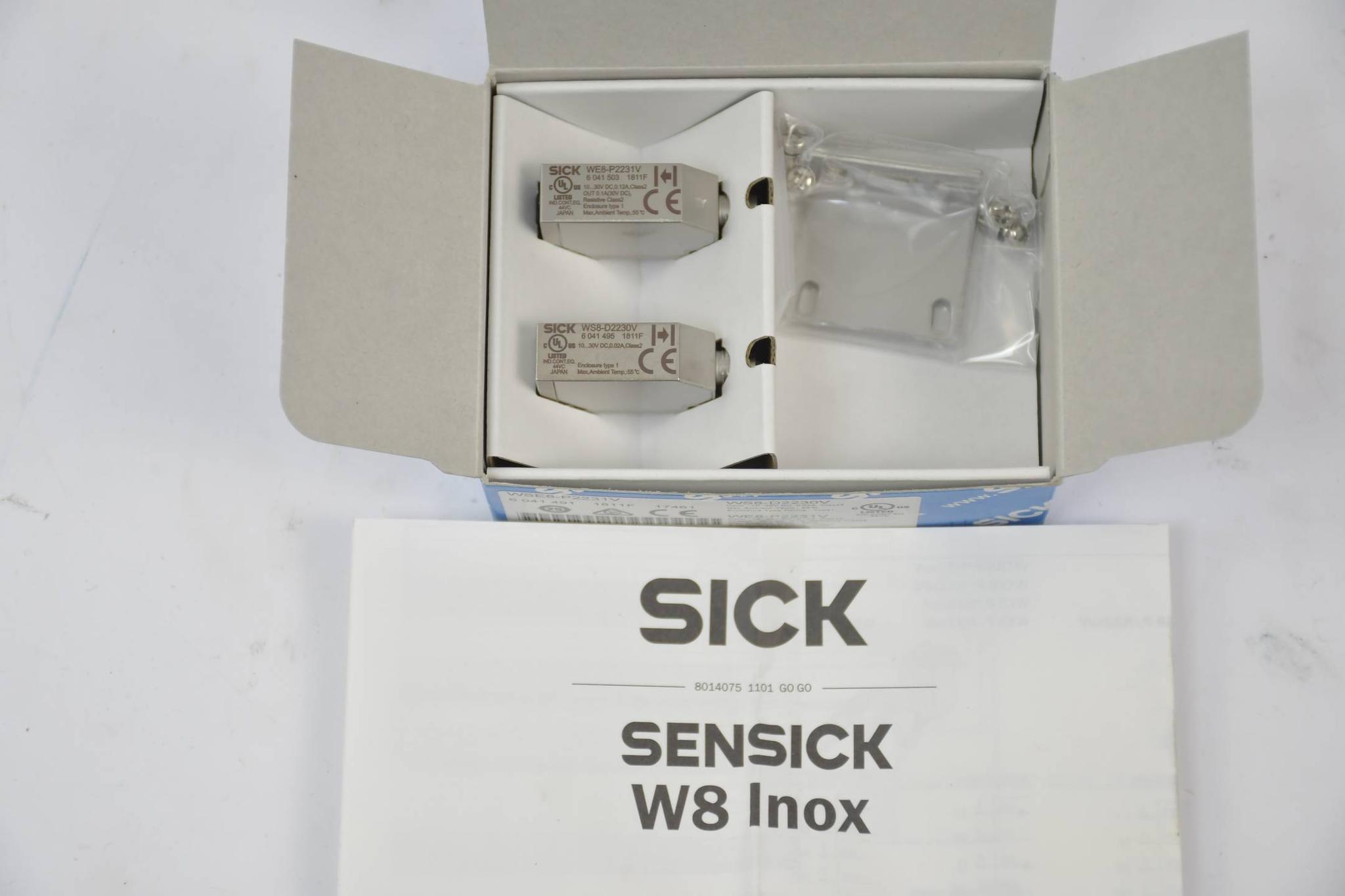 Produktfoto 1 von Sick Miniatur-Lichtschranken W8 Inox WSE8-P2231V ( 6041491 )