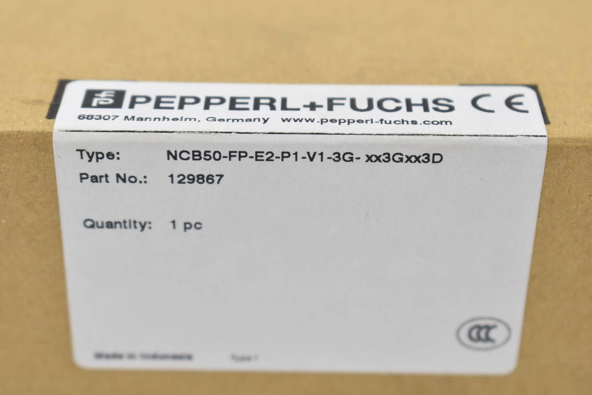 Produktfoto 1 von Pepperl+Fuchs induktiver Sensor NCB50-FP-E2-P1-V1-3G-xx3Gxx3D ( 129867 )