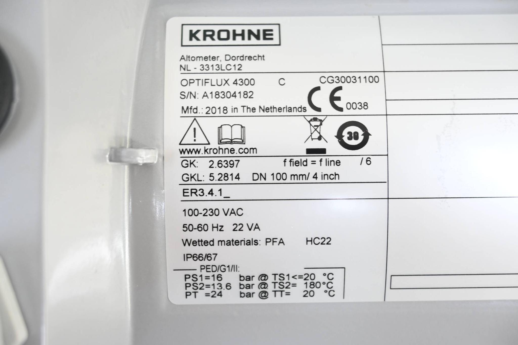 Produktfoto 3 von Krohne Magnetisch induktiver Durchflussmesser Optiflux 4300 C