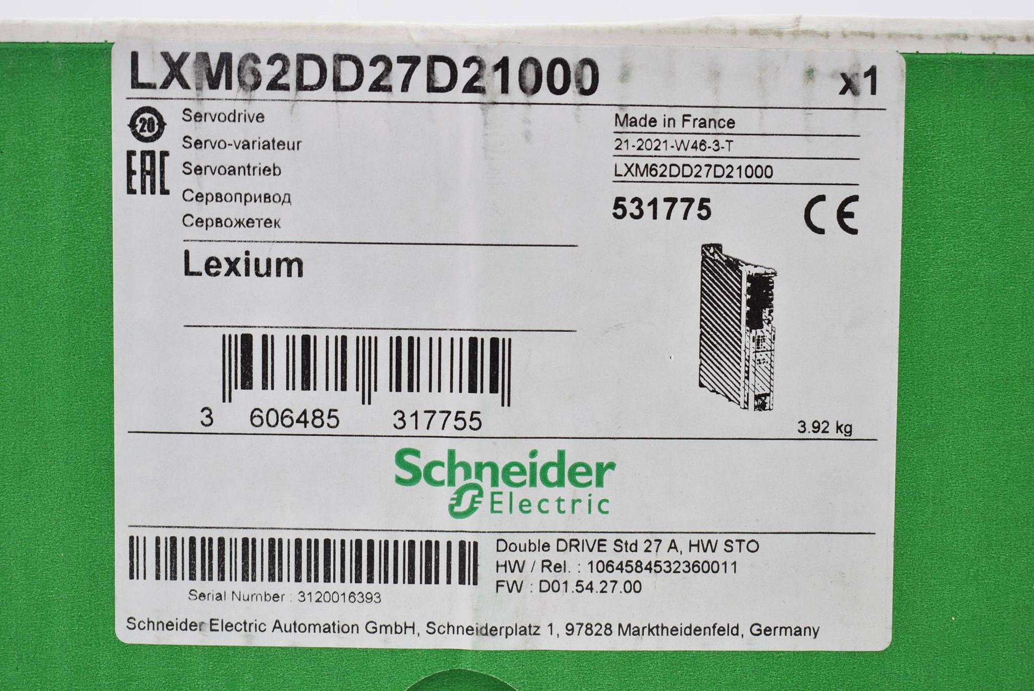 Produktfoto 4 von Schneider electric Lexium LXM62-Doppelantrieb 27A LXM62DD27D21000 ( 531775 )