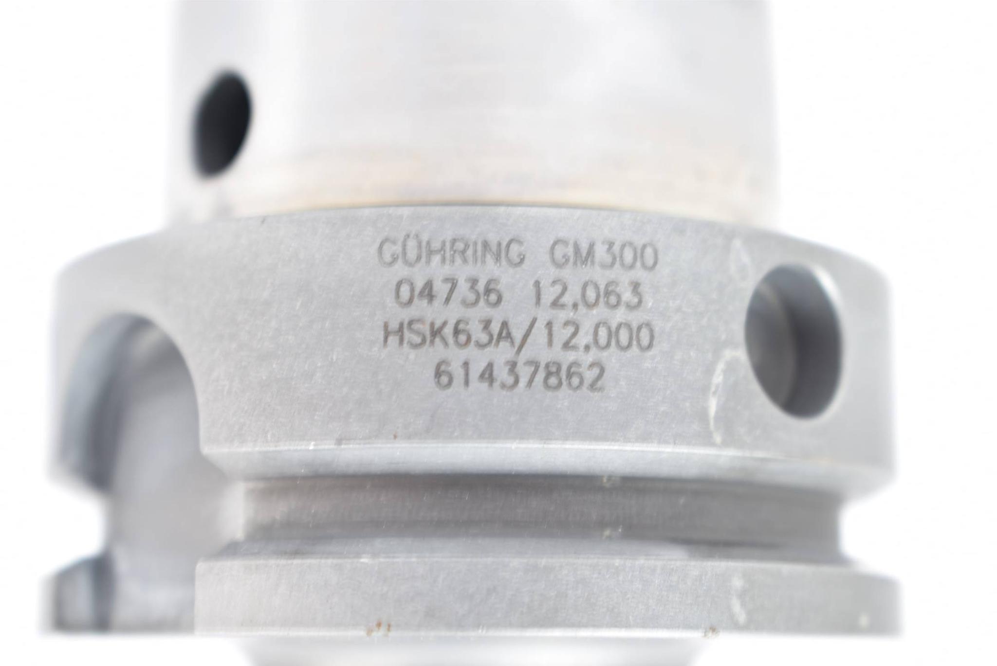 Gühring Schrumpffutter GM300 ( 04736 12.063 ) HSK63A/12.000 ( 61437862 ) +Bohrer