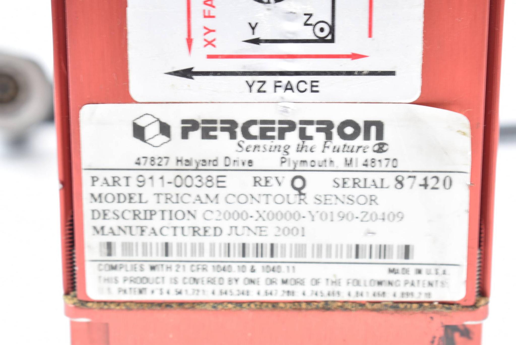 Produktfoto 2 von Perceptron Tricam Contour Sensor 911-0038E ( C2000-X0000-Y0190-Z0409 )