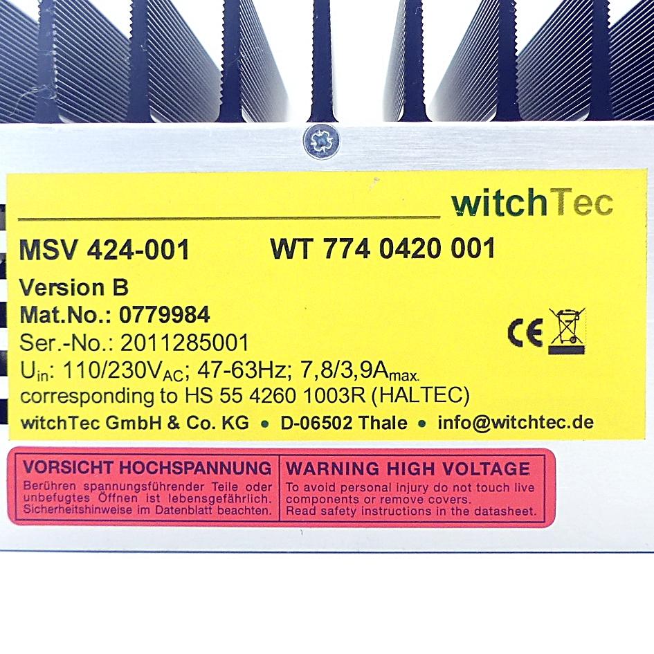 Produktfoto 2 von WITCHTEC Steuerung MSV 424-001 WT 774 0420 001