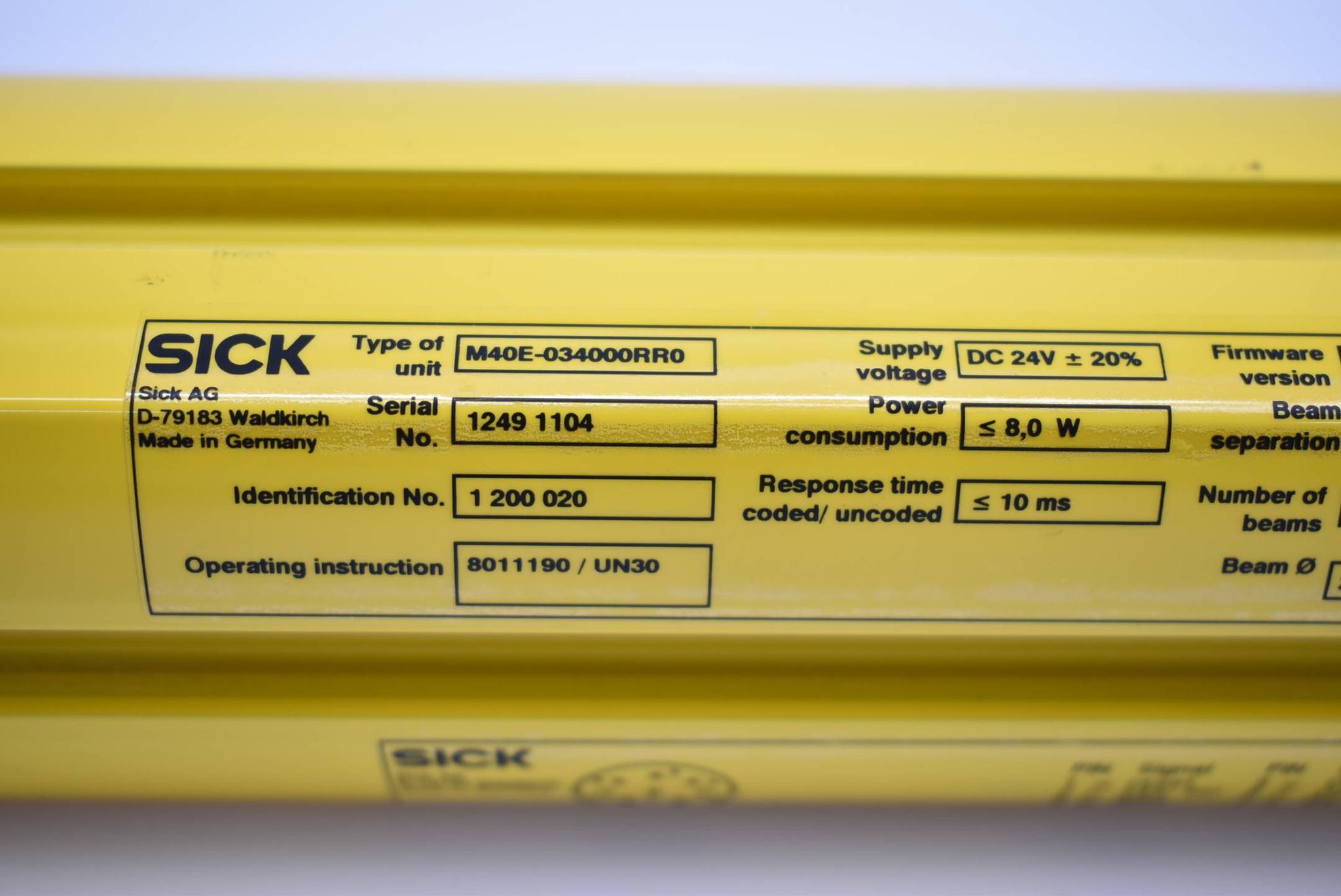 Produktfoto 2 von Sick M4000 standard Sicherheitslichtschranke M40E-034000RR0 ( 1200020 )