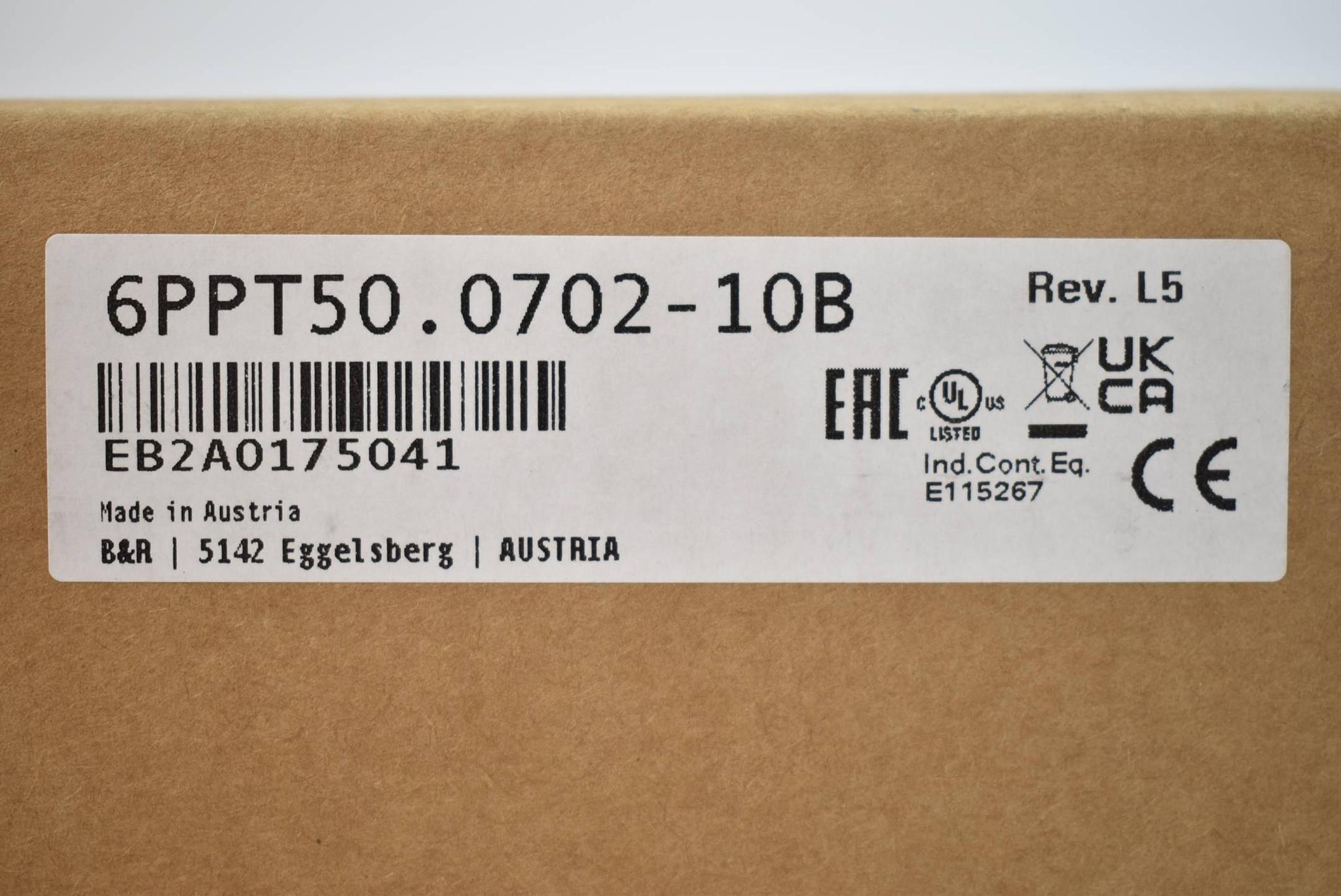 Produktfoto 1 von B&R automation Power Panel T50 7" 6PPT50.0702-10B Rev. L5