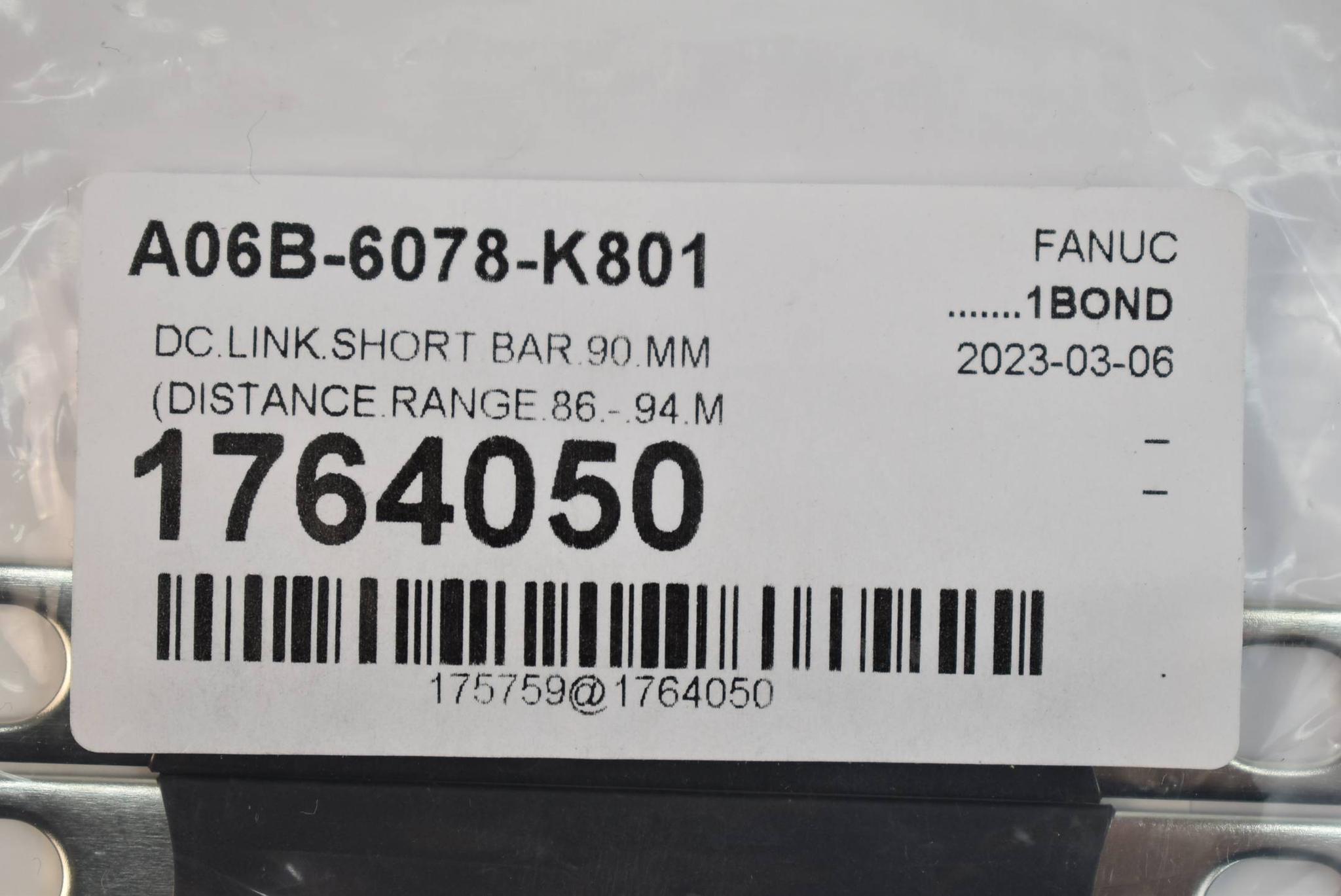 Fanuc DC Link Short Bar 90mm A06B-6078-K801 ( Distance Range 86-94mm )