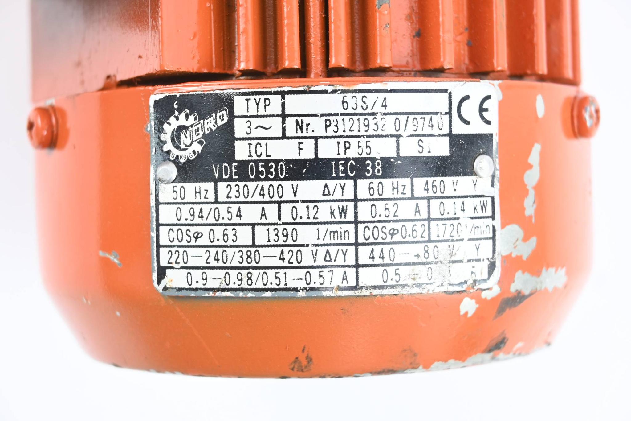 Produktfoto 2 von Nord 3~ Motor 63S/4 inkl. Nord Getriebe 1S32F-63 S/4