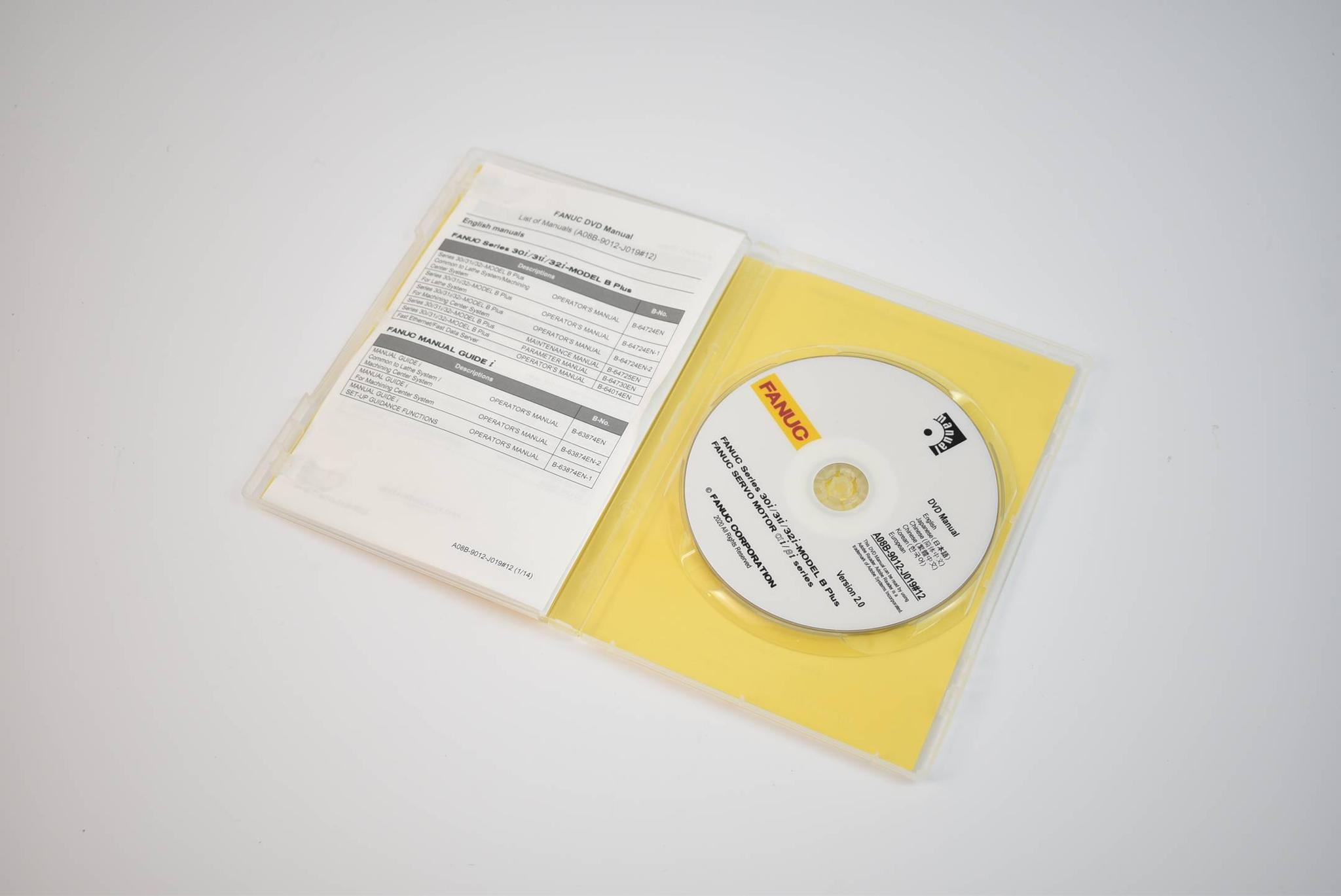 Produktfoto 1 von Fanuc DVD Manuals FS 3xi-B A08B-9012-J019