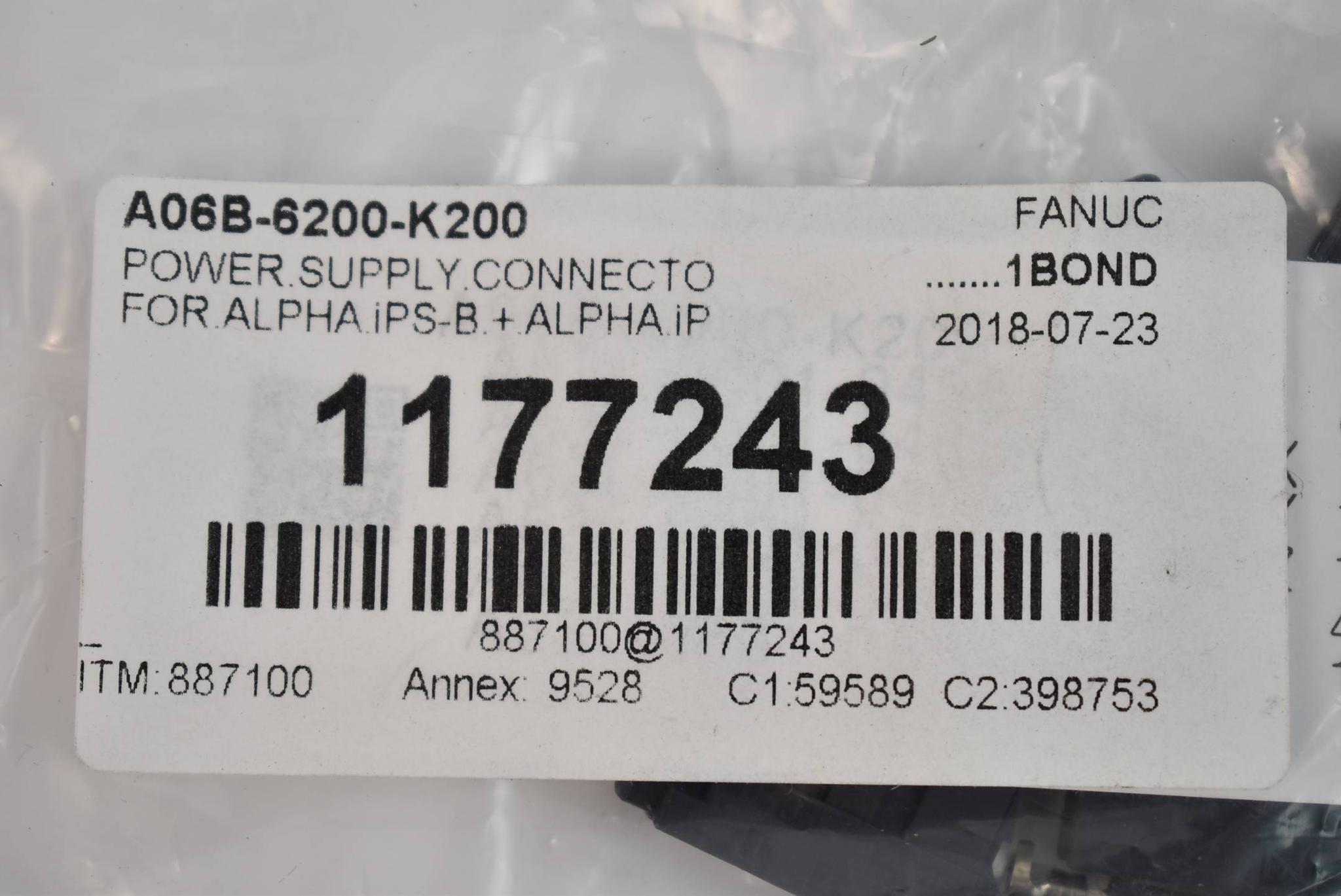 Produktfoto 2 von Fanuc Netzteilanschluss für Alpha iPS-B + Alpha iP A06B-6200-K200