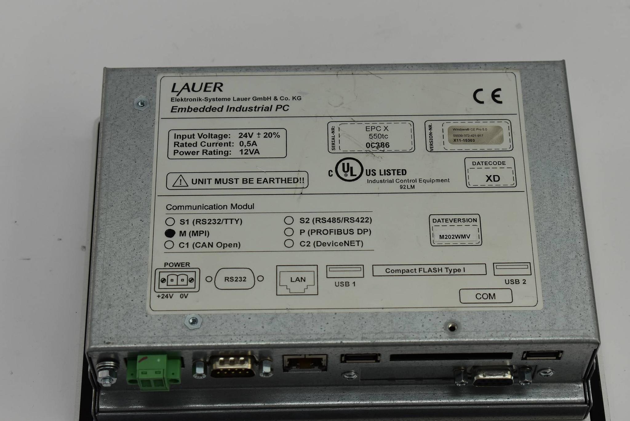 Produktfoto 2 von Lauer embedded Industrial PC ( EPC X 550tc 0C886 )