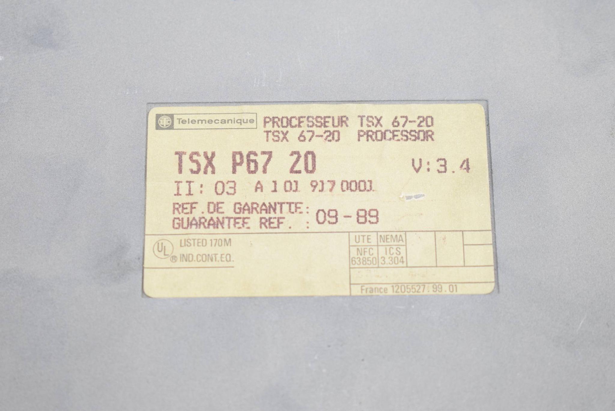 Produktfoto 2 von Schneider Telemecanique TSXP6720  ( TSX P67 20 )