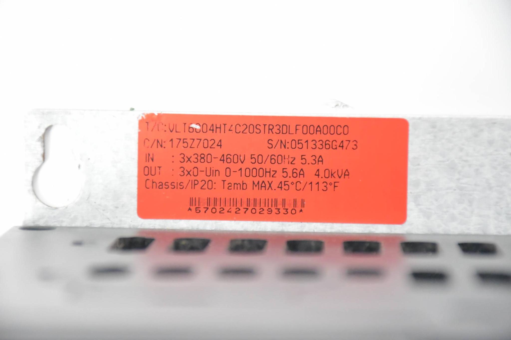 Produktfoto 2 von Danfoss VLT® 6000HVAC Frequenzumrichter VLT6004HT4C20STR3DLF00A00C0 ( 175Z7024 )