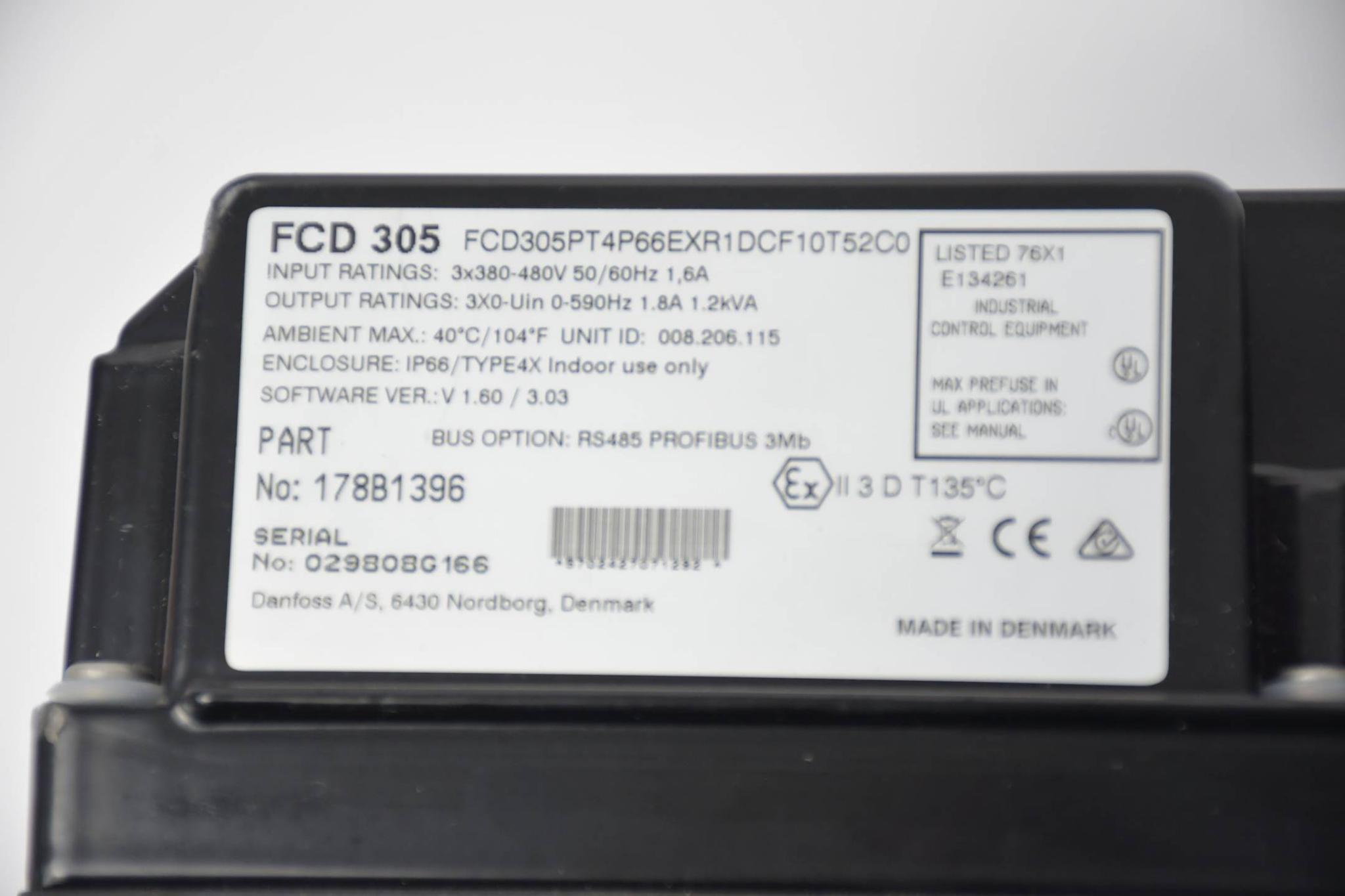 Produktfoto 2 von Danfoss FCD 305 FCD305PT4P66EXR1DCF10T52C0 ( 178B1396 )