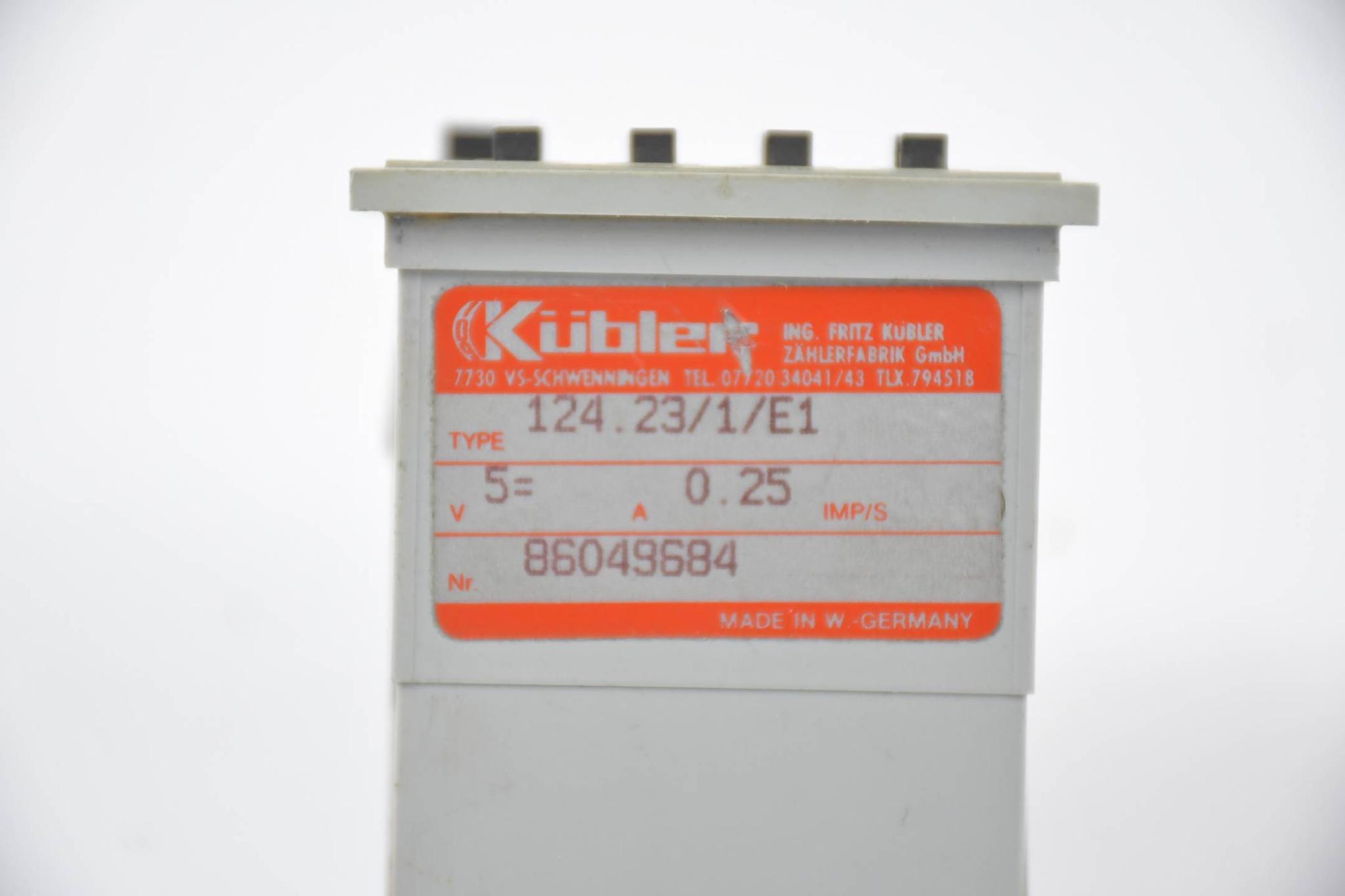 Produktfoto 2 von Kübler Zähler Counter 124.23/1/E1 ( 124.231E1 )