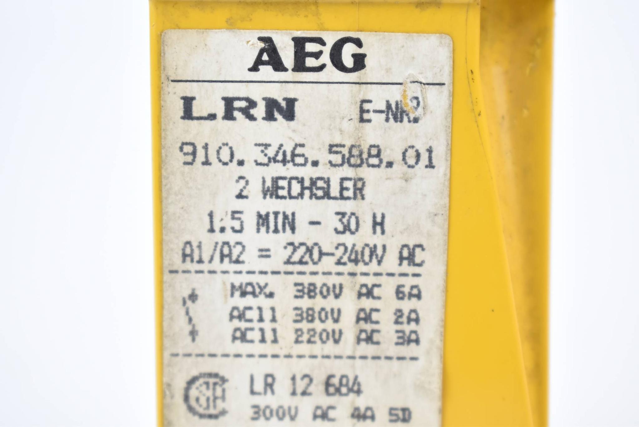 Produktfoto 2 von AEG LRN 2 Wechsler 1,5min-30h 910.346.588.01