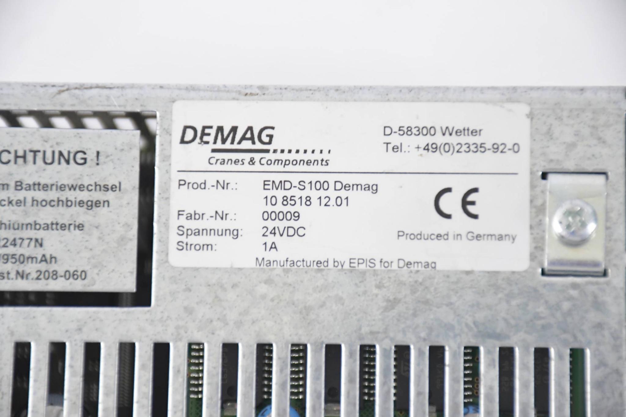 Produktfoto 2 von Demag Stromversorgung EMD-S100 Demag 10 8518 12.01