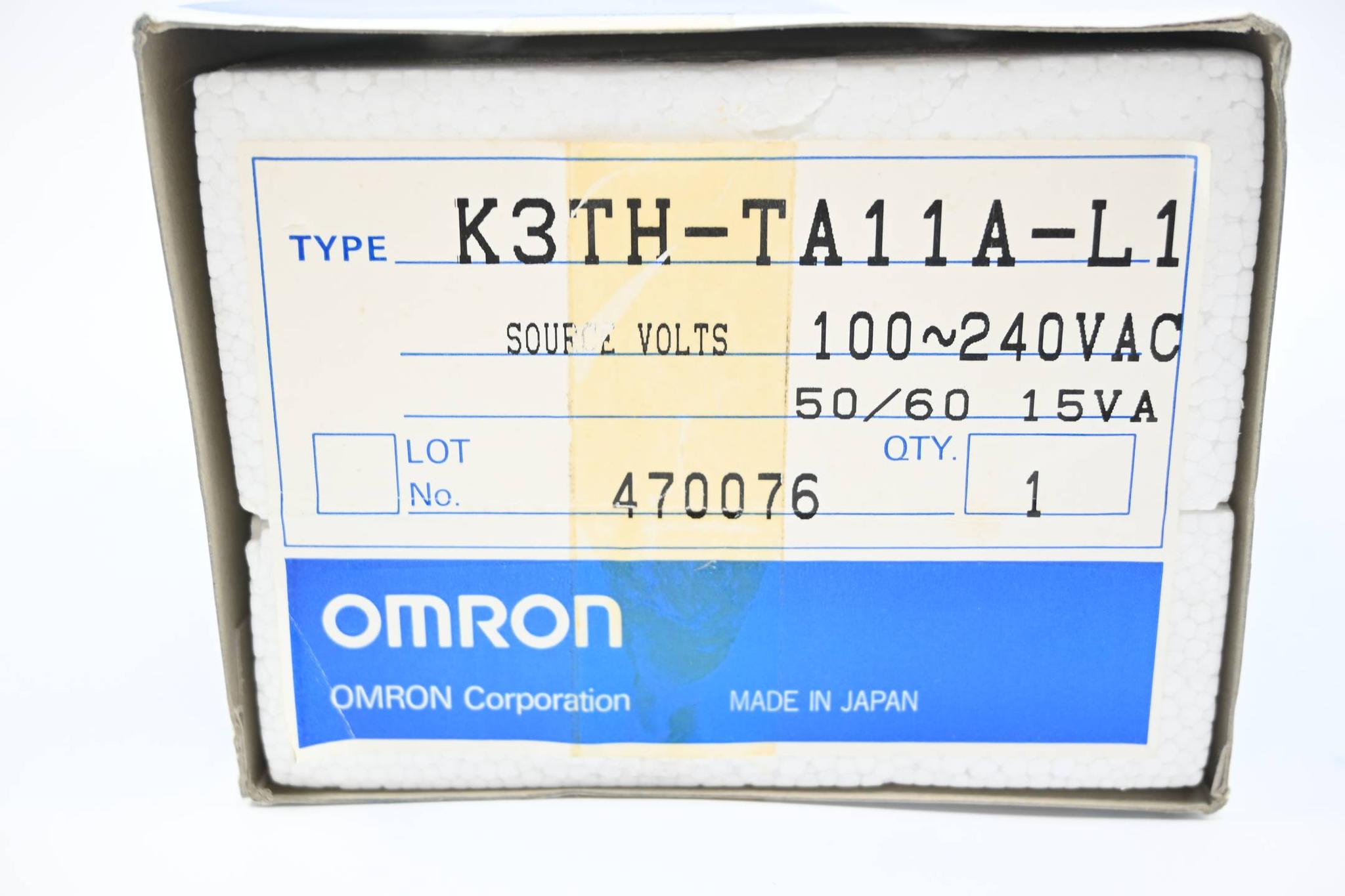 Produktfoto 3 von Omron Temperature Intelligent Signal Processor 100/240 VAC ( K3TH-TA11A-L1 )