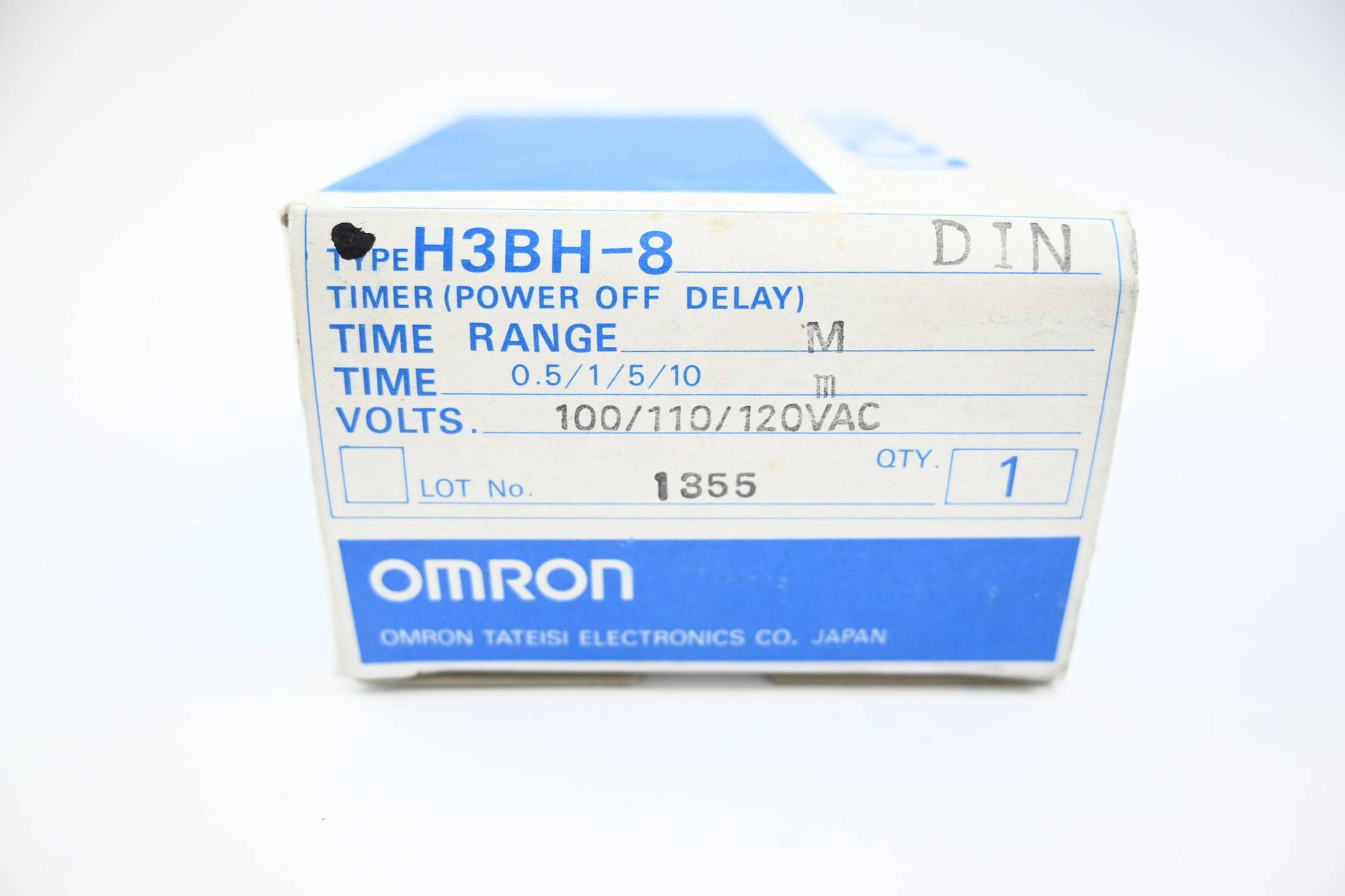 Produktfoto 3 von Omron Timer 0.5/1/5/10m 100/110/120 VAC ( H3BH-8 )