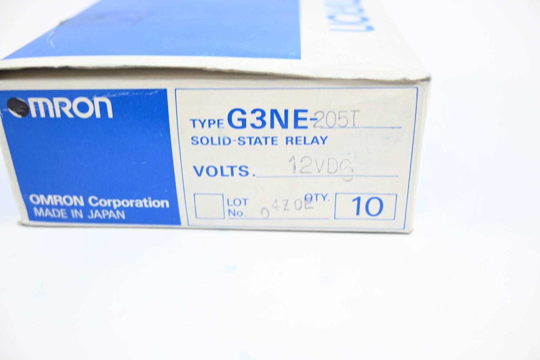 Produktfoto 3 von Omron 10 Stück Halbleiterrelais 12 VDC ( G3NE-205T )