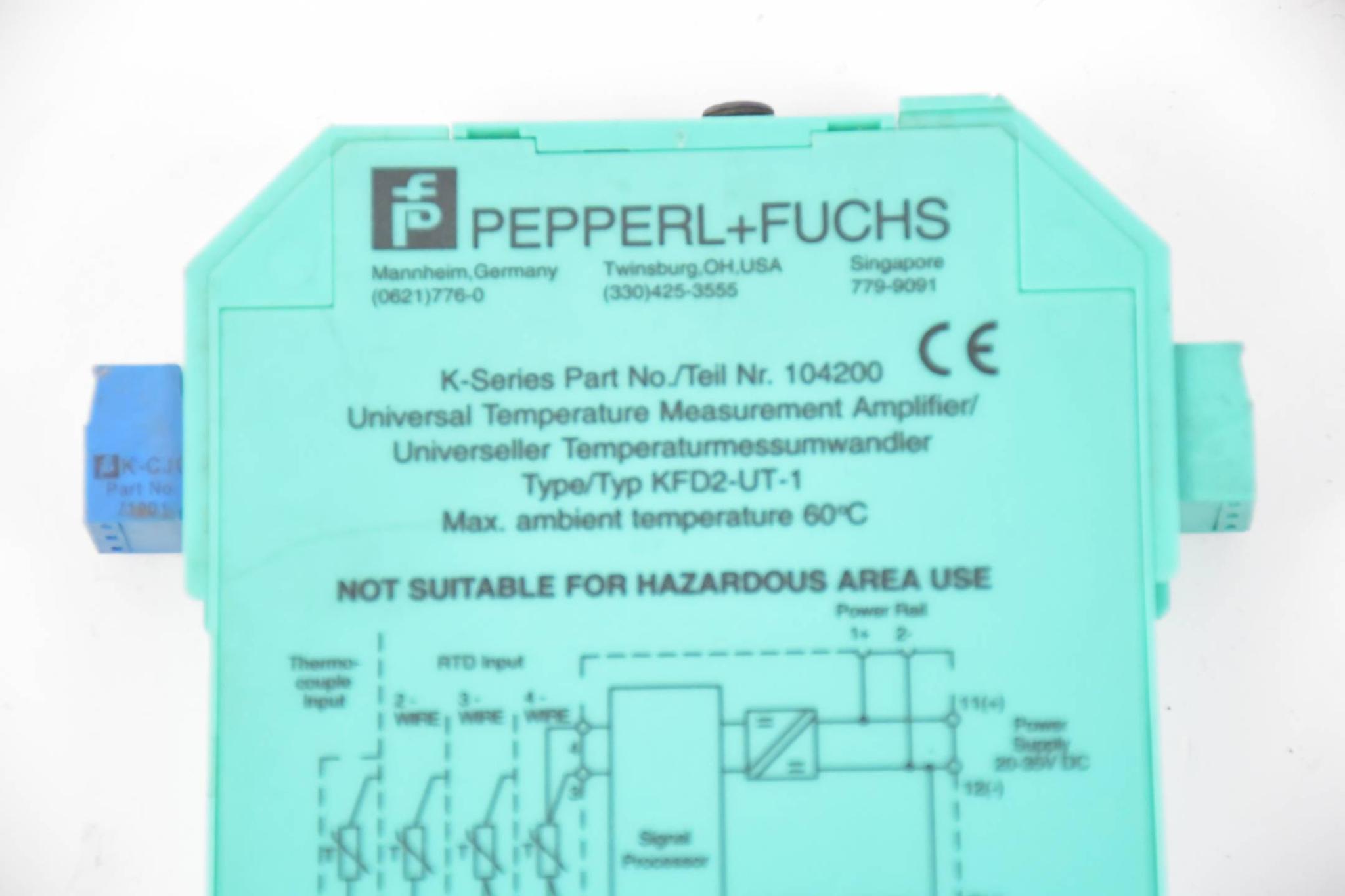 Produktfoto 1 von Pepperl+Fuchs temperaturmessumwandler KFD2-UT-1 ( 104200 )