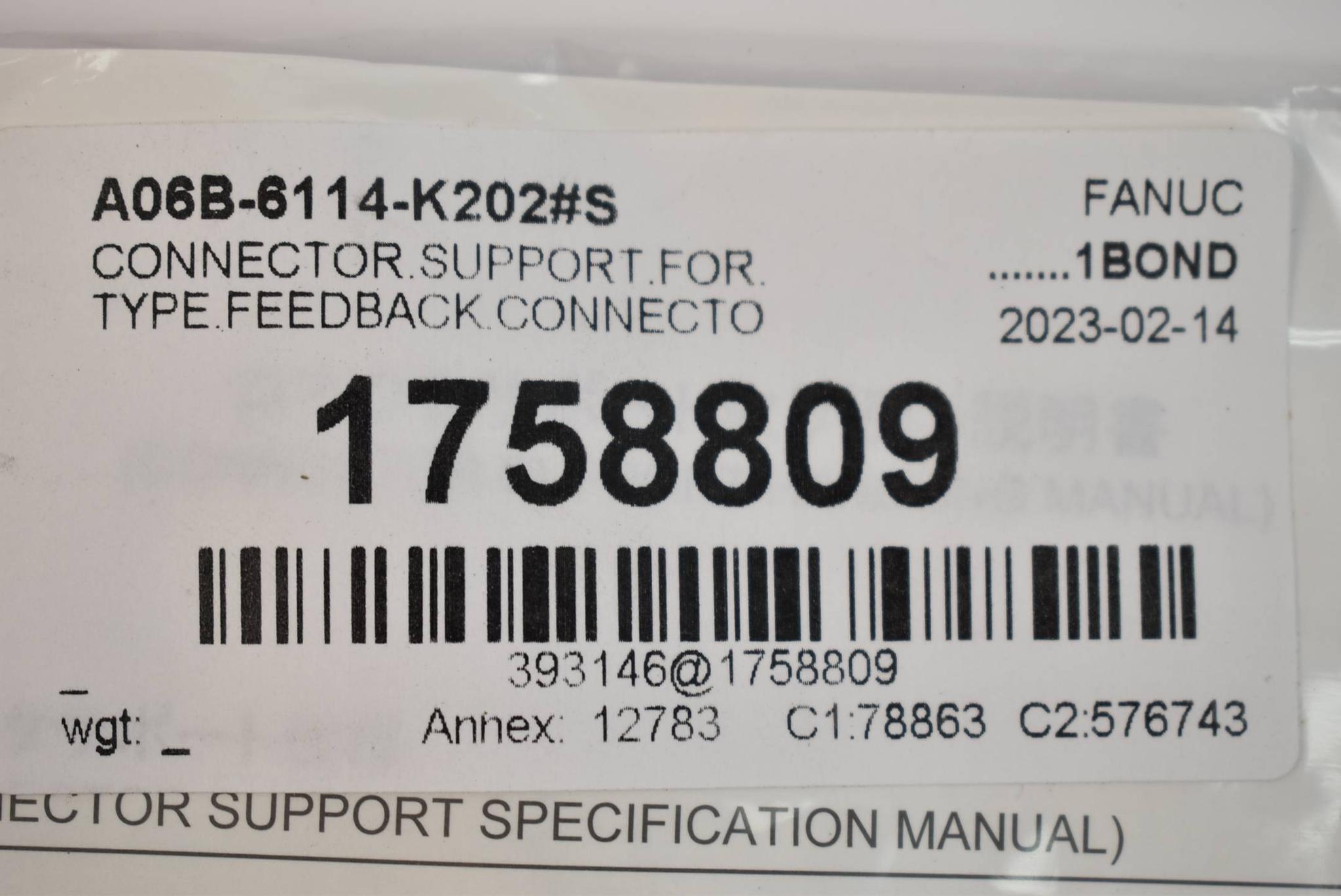 Produktfoto 2 von Fanuc Steckerunterstützung für Typ-Feedback-Stecker A06B-6114-K202