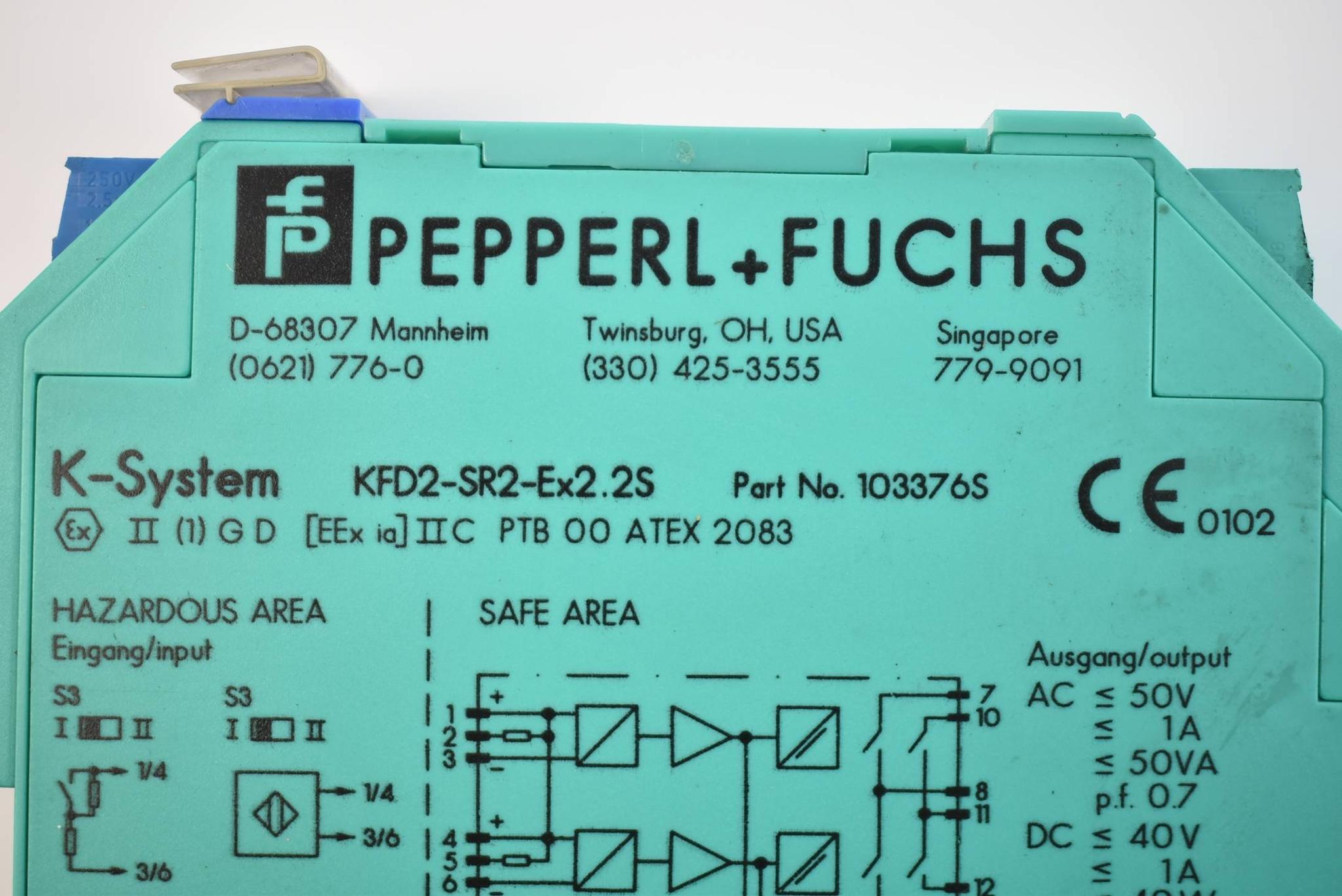 Produktfoto 3 von Pepper+Fuchs Schaltverstärker KFD2-SR2-Ex.2.2S ( 103376S )