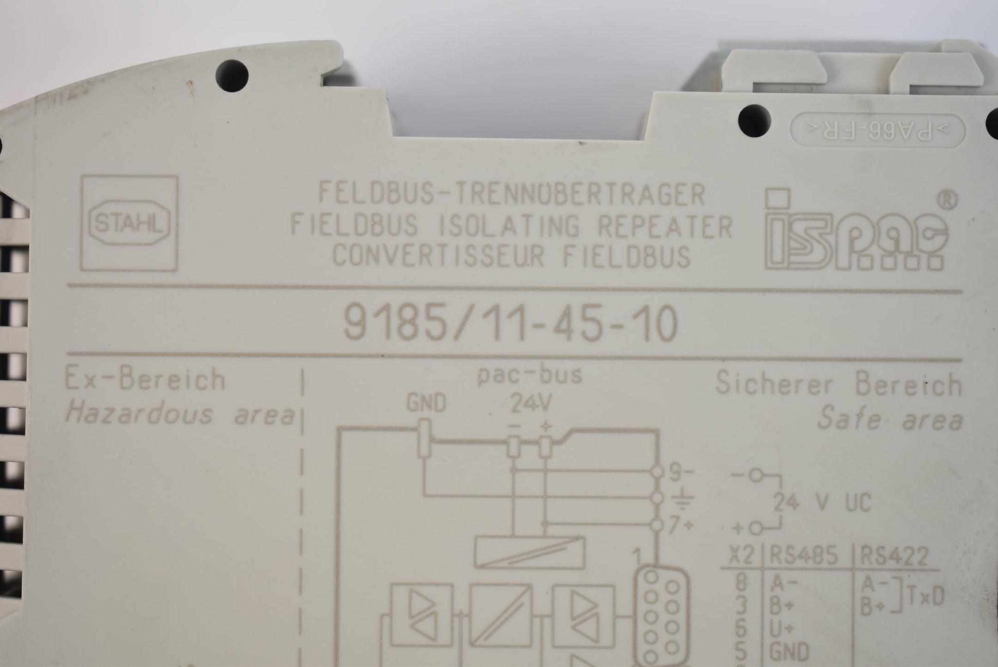 Produktfoto 4 von Stahl ispac Feldbus Trennübertrager 9185/11-45-10