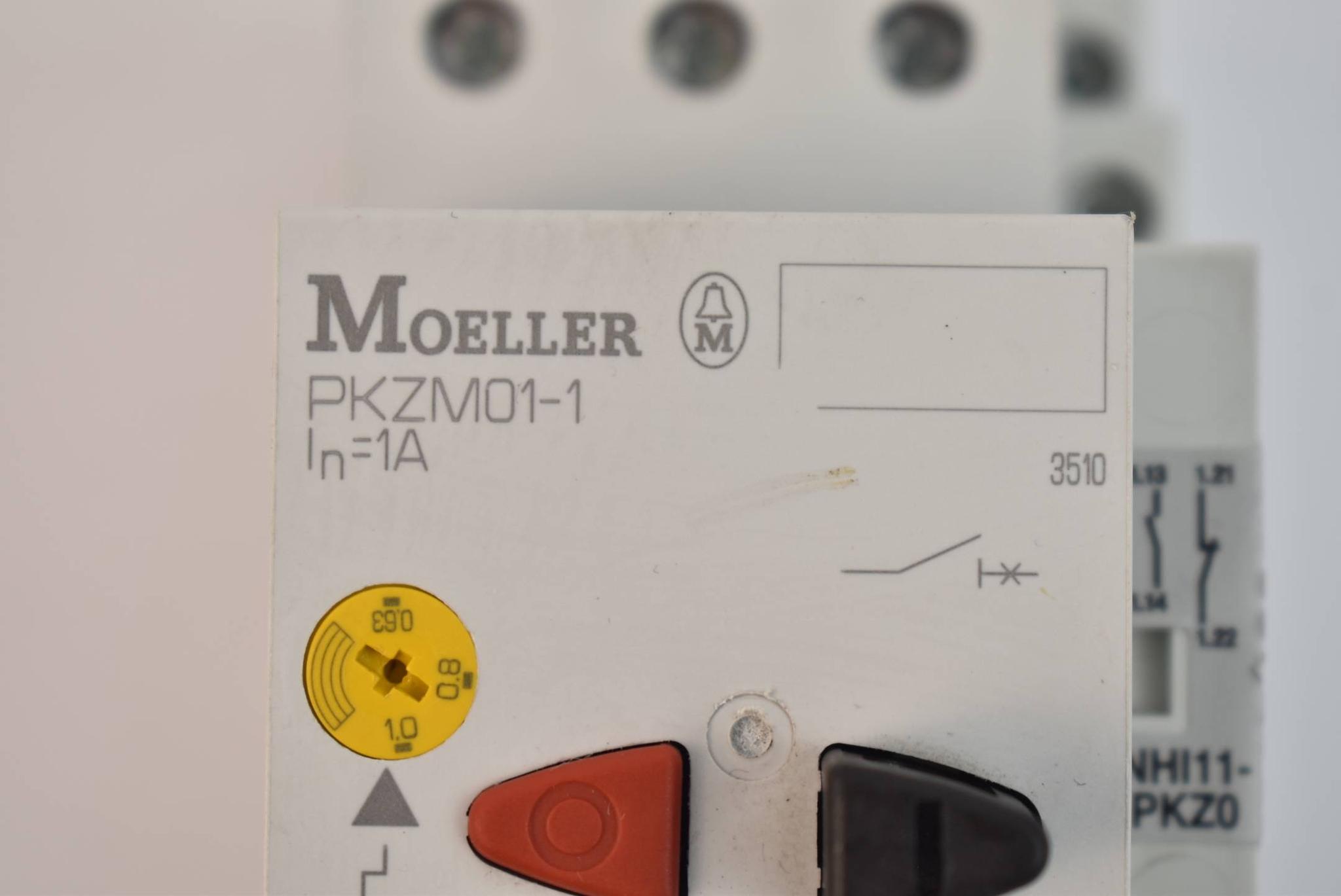 Produktfoto 3 von Moeller Motorschutzschalter PKZM01-1 + Hilfsschalter NHI11-PKZ0